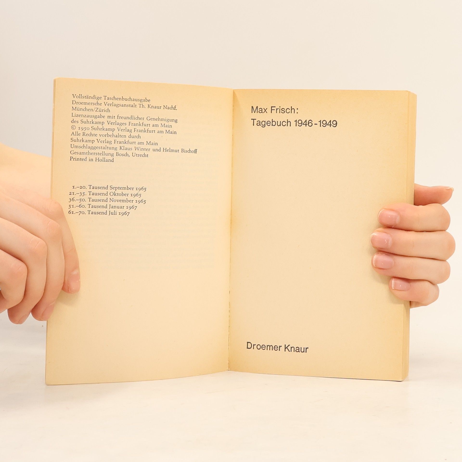 Max Frisch Tagebuch 1946-1949