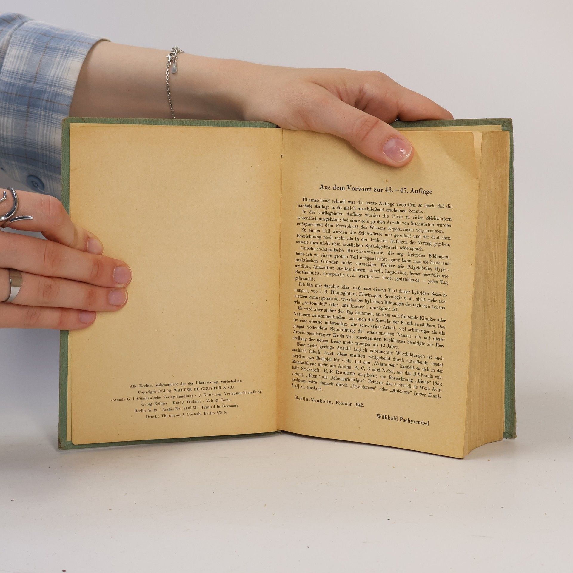 Willibald Pschyrembel Klinisches Wörterbuch