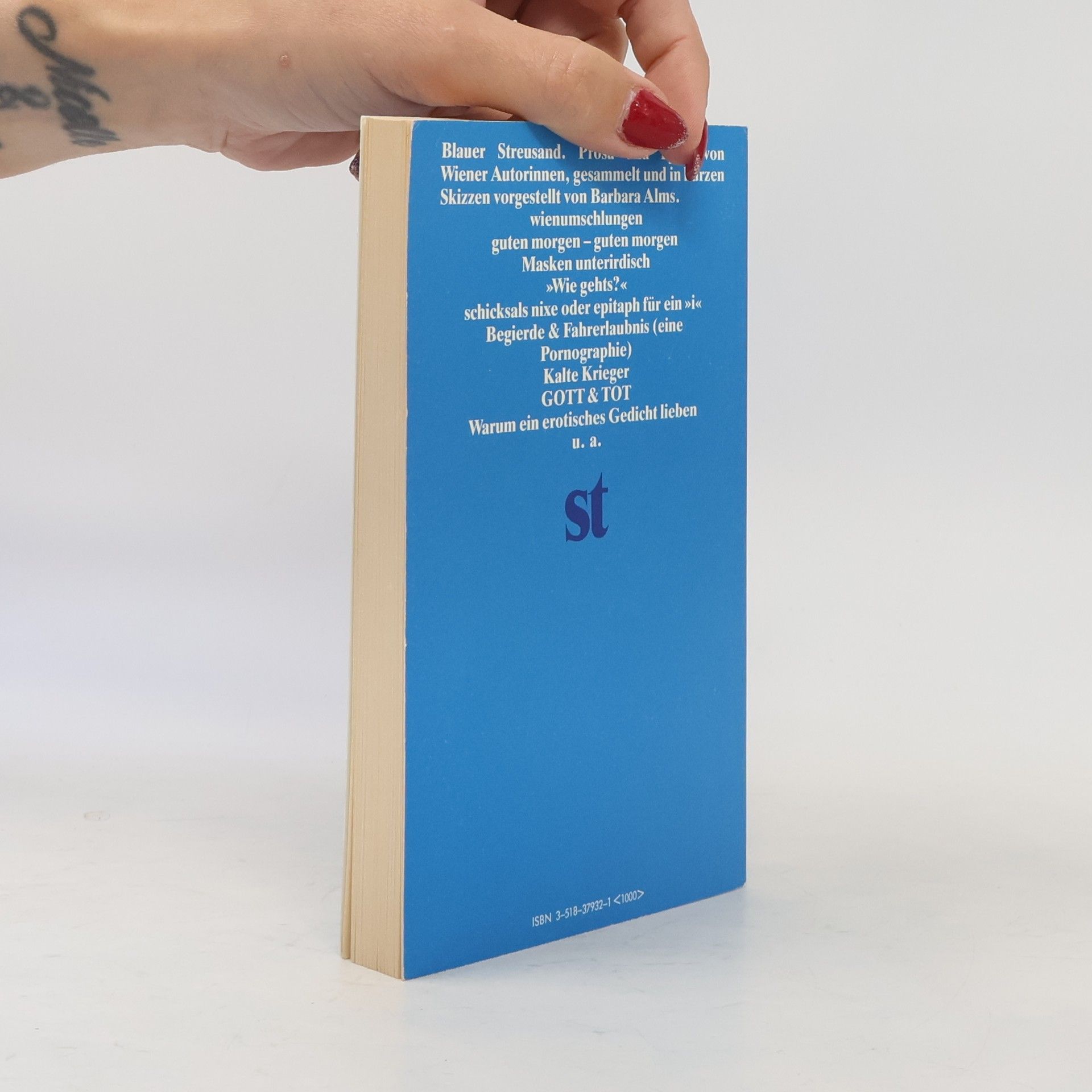 Friederike Mayröcker Blauer Streusand.