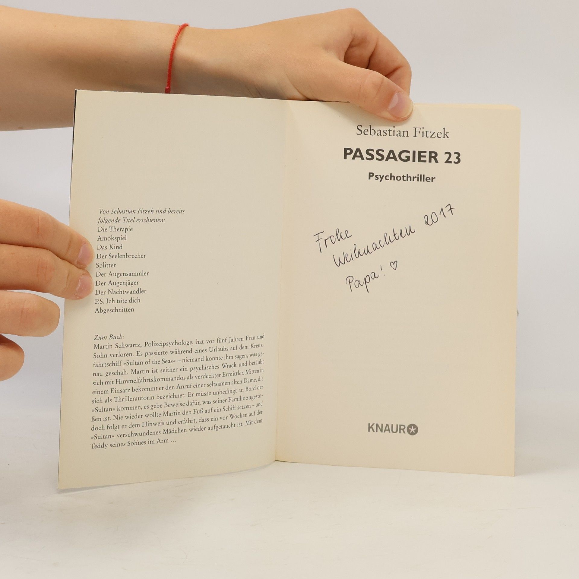 Sebastian Fitzek Passagier 23