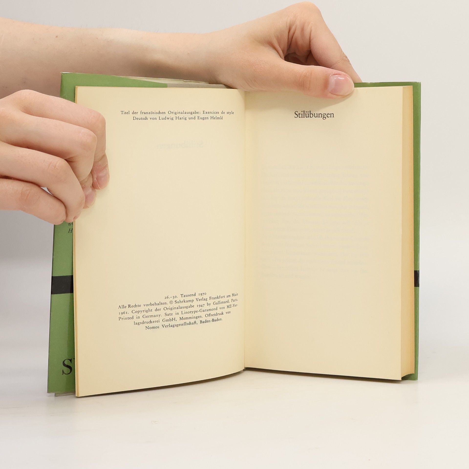Raymond Queneau Stilübungen