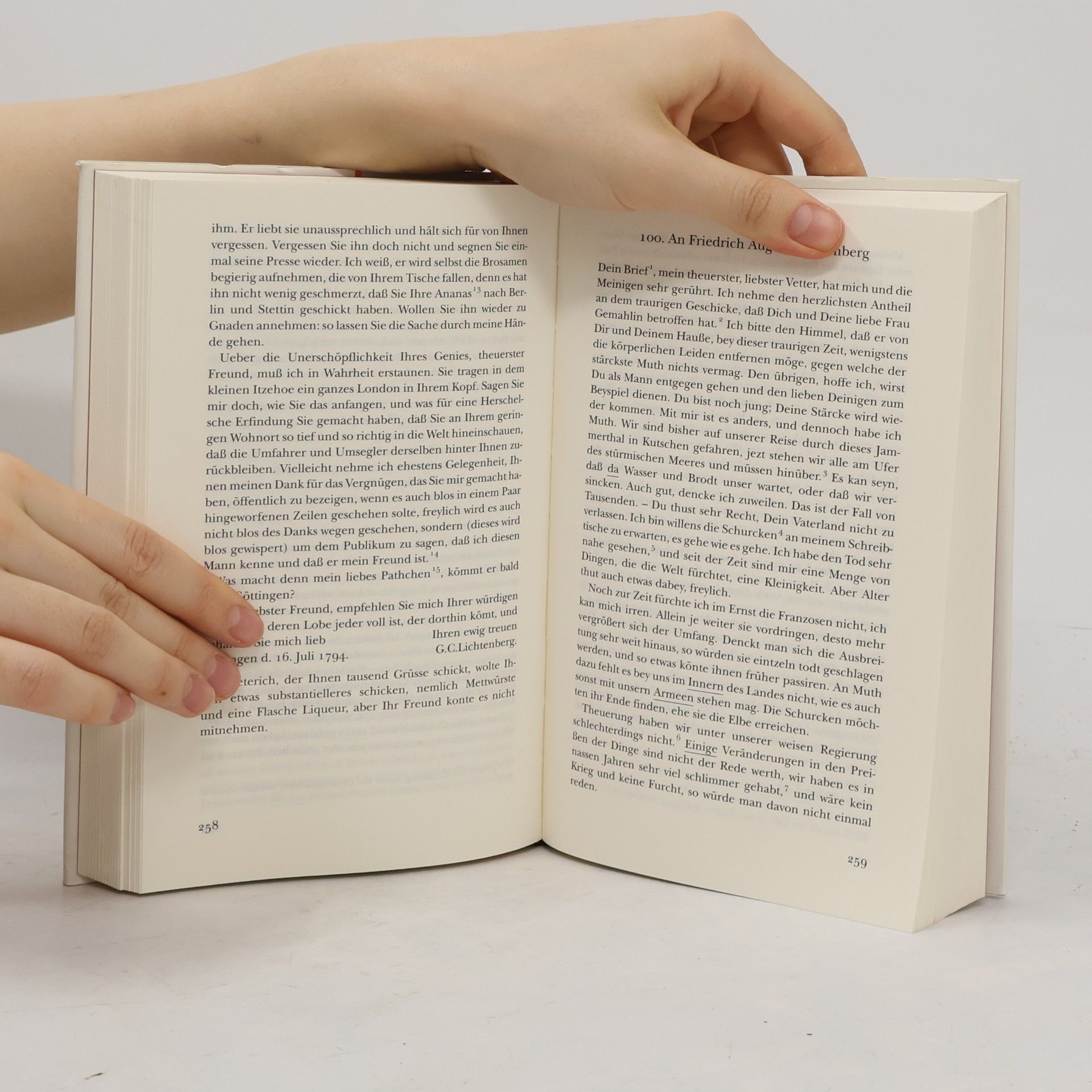 Georg Christoph Lichtenberg Ihre Hand, Ihren Mund, nächstens mehr - Lichtenbergs Briefe