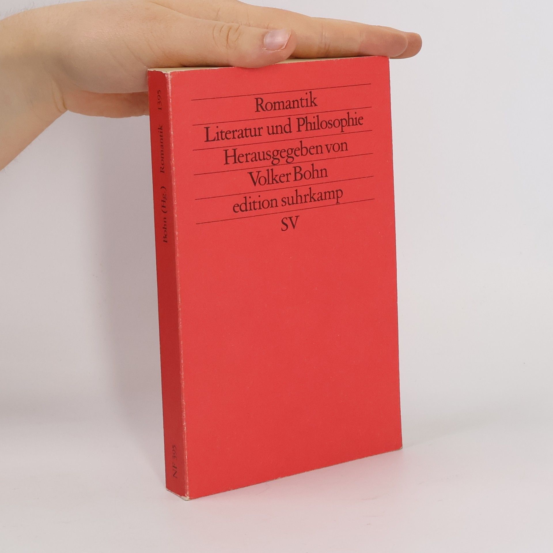 Volker Bohn Romantik, Literatur und Philosophie