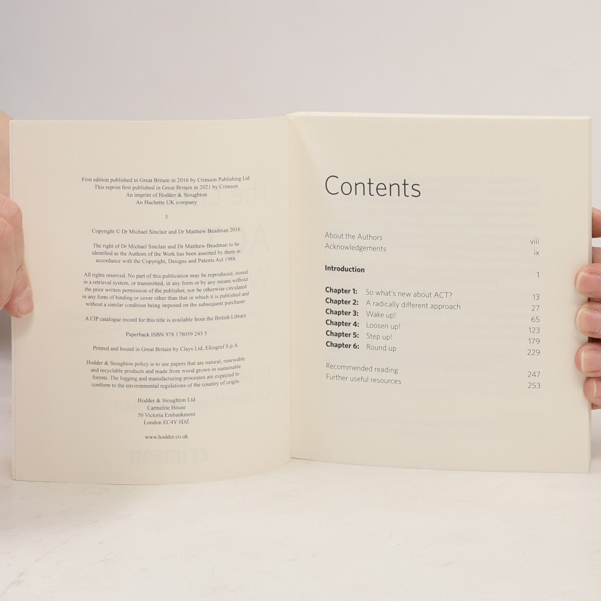 Dr Michael Sinclair The Little ACT Workbook