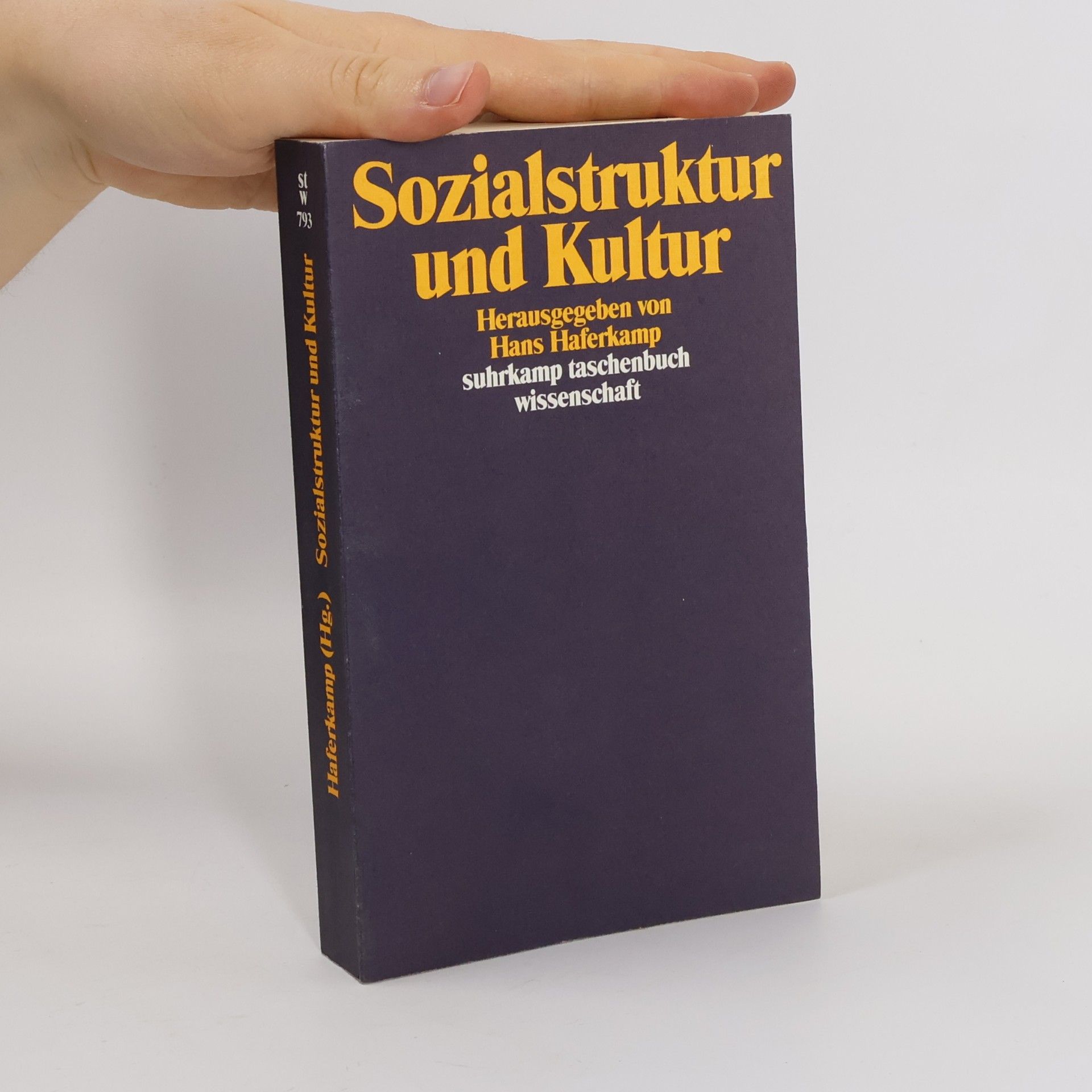 Hans Peter Haferkamp Suhrkamp Taschenbuch Wissenschaft - 793: Sozialstruktur und Kultur