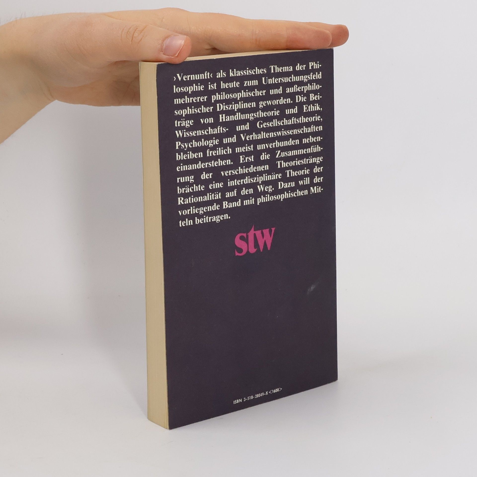 Herbert Schnädelbach Suhrkamp Taschenbuch Wissenschaft - 449: Rationalität