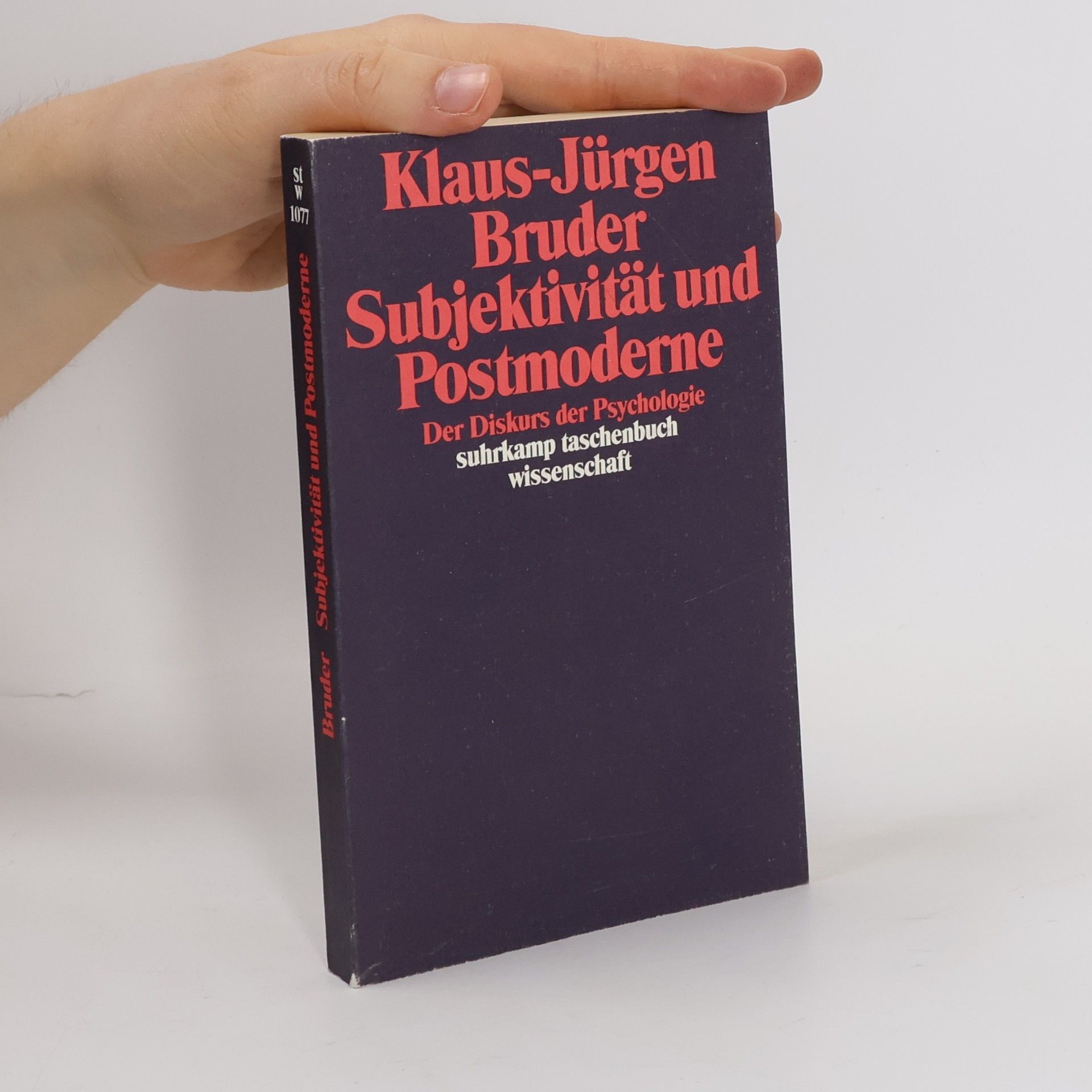 Klaus-Jürgen Bruder Suhrkamp Taschenbuch Wissenschaft - 1077: Subjektivität und Postmoderne