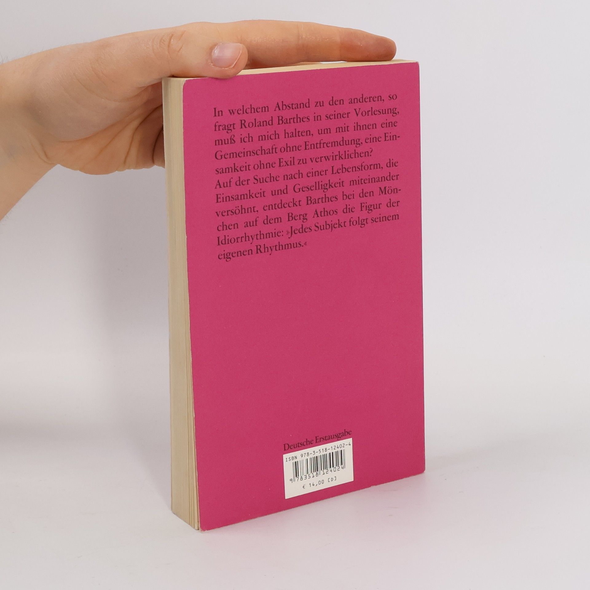 Roland Barthes Wie zusammen leben