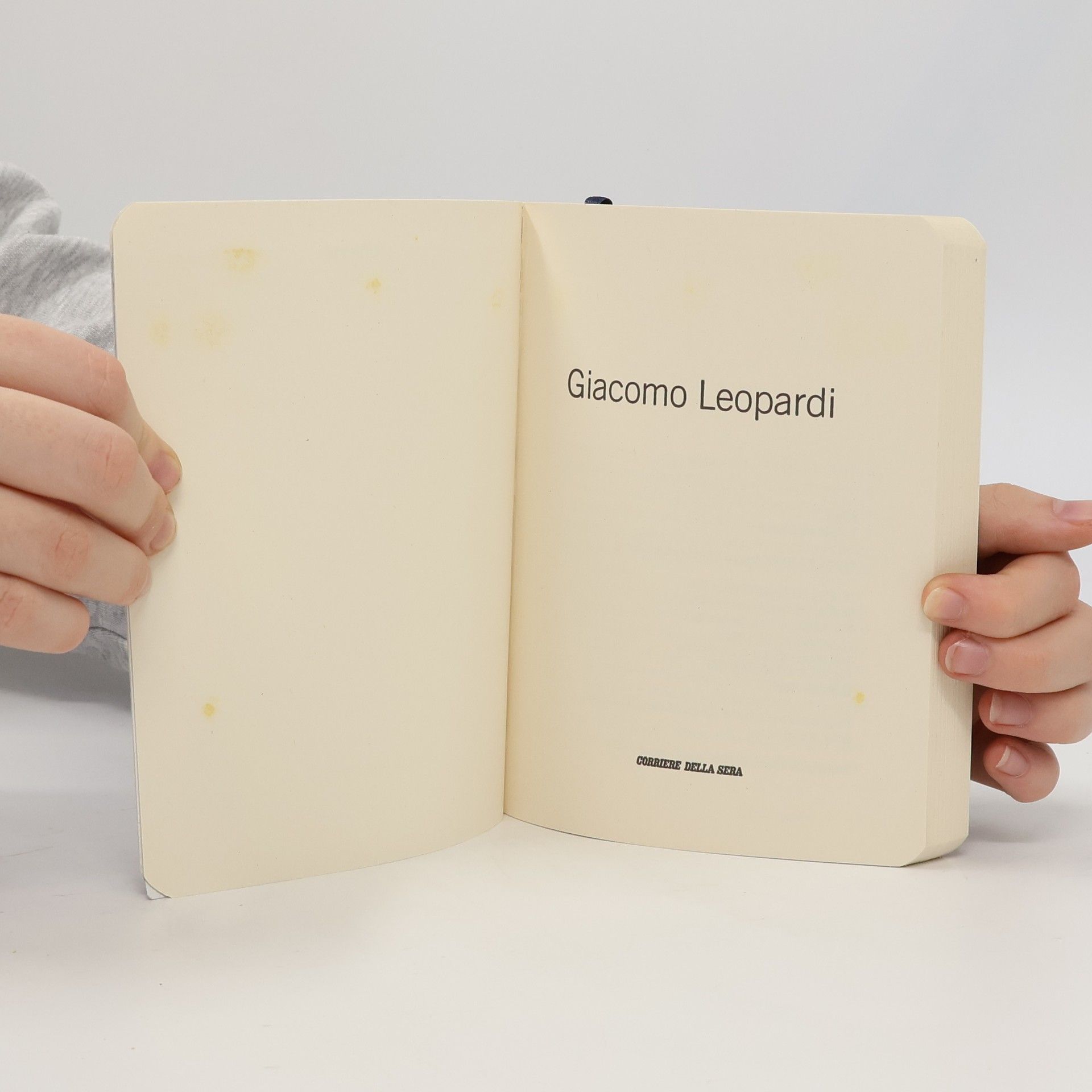 Giacomo Leopardi Giacomo Leopardi