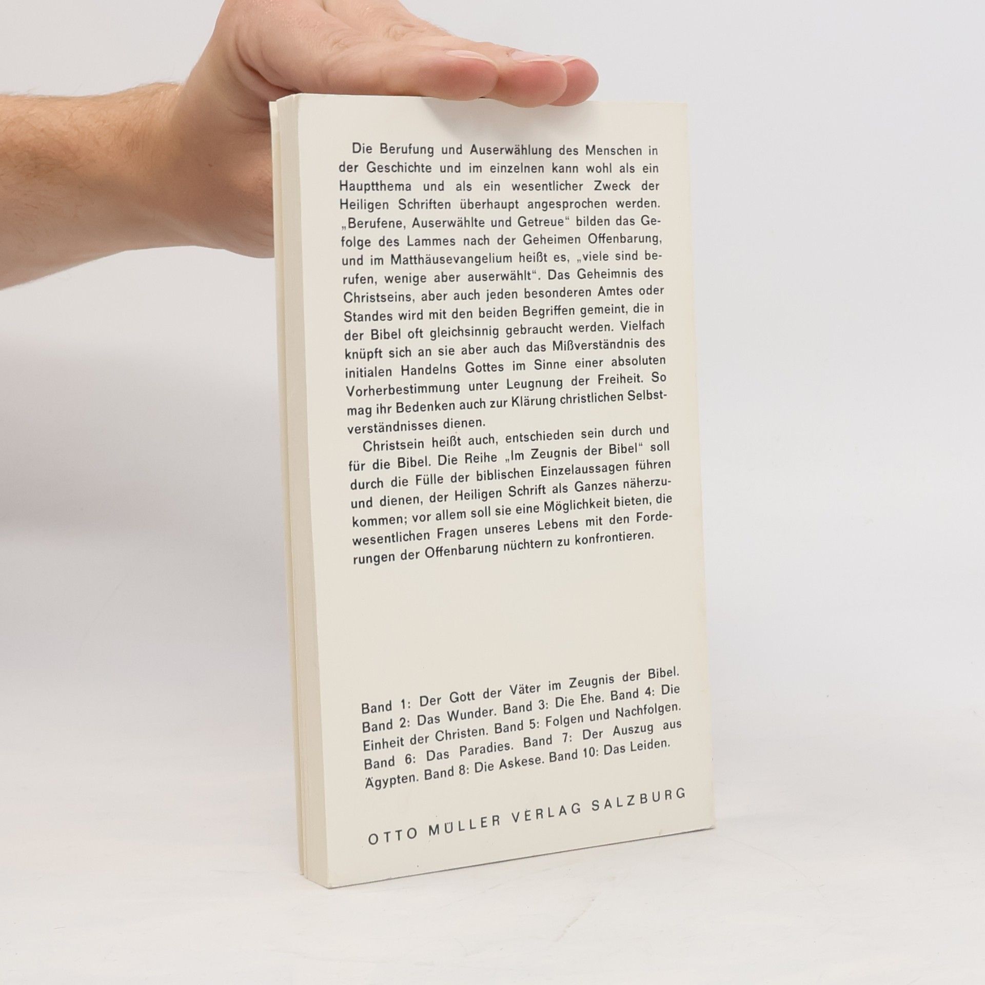 Autorenkollektiv Berufung und Auserwählung im Zeugnis der Bibel