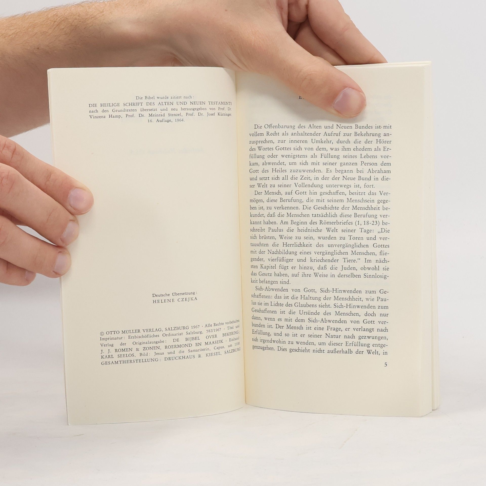 Ansfridus Hulsboch Die Bekehrung im Zeugnis der Bibel