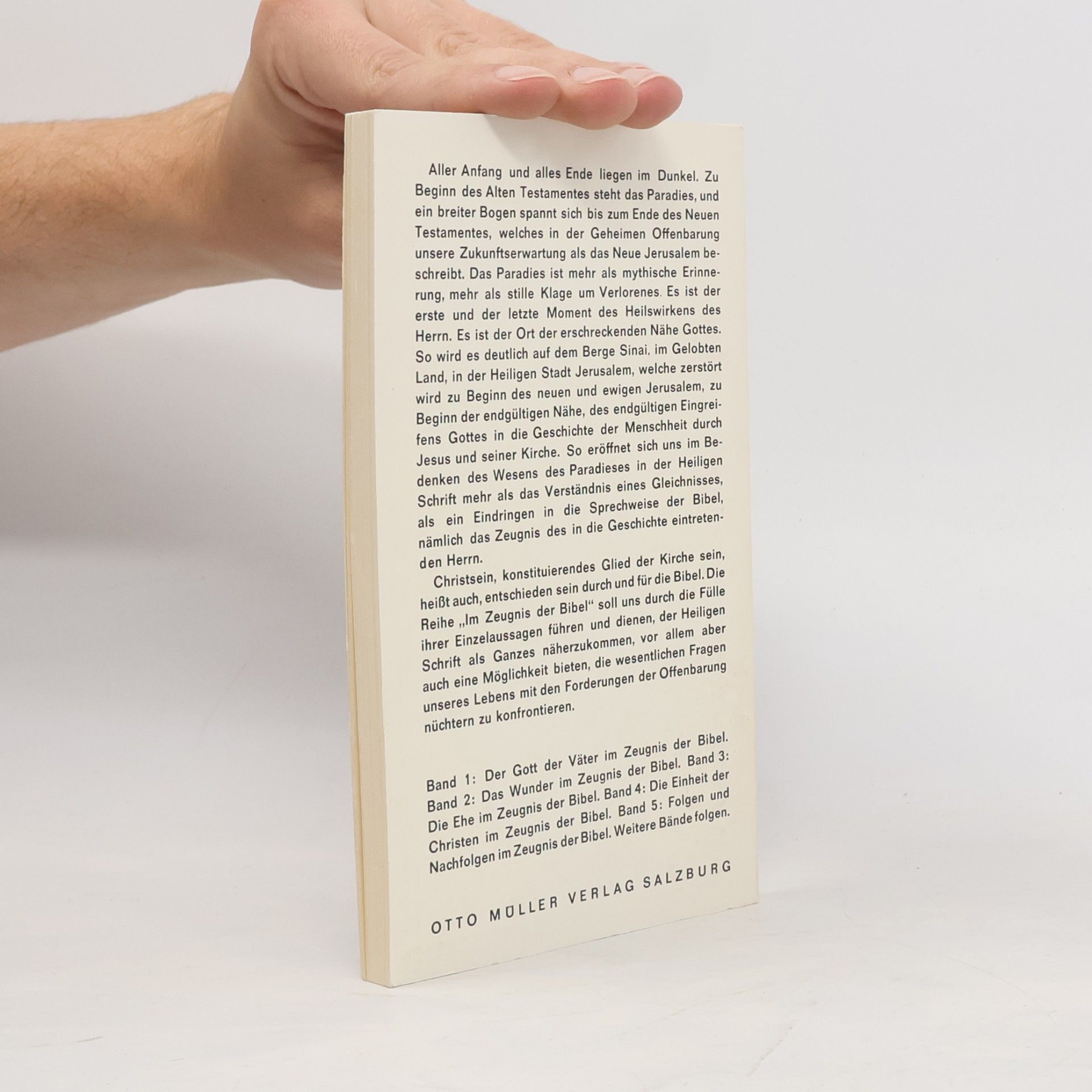 Autorenkollektiv Das Paradies im Zeugnis der Bibel