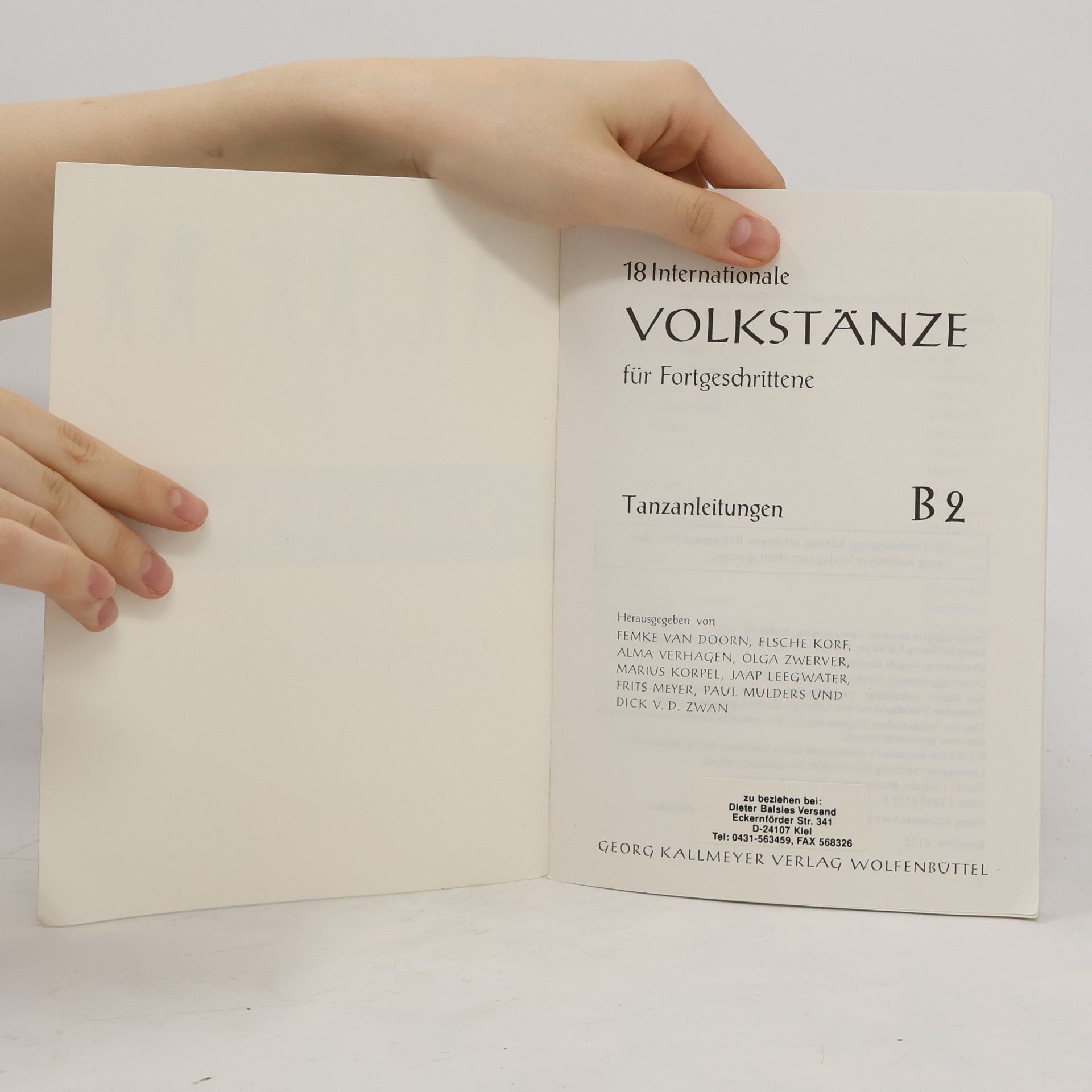Femke van Doorn-Last 18 internationale Volkstänze für Fortgeschrittene