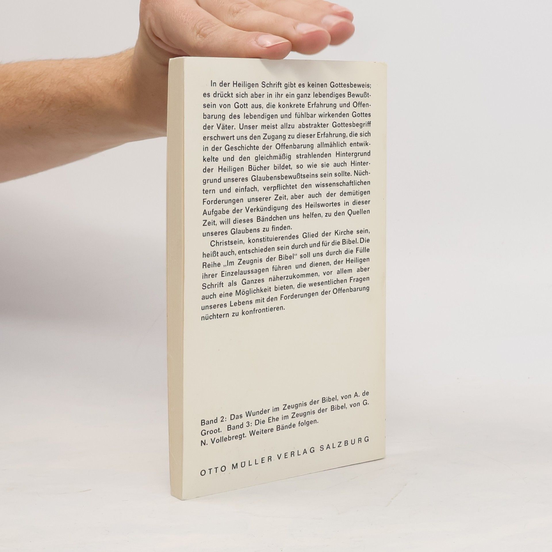 Vinzenz Hamp Der Gott der Väter im Zeugnis der Bibel 1