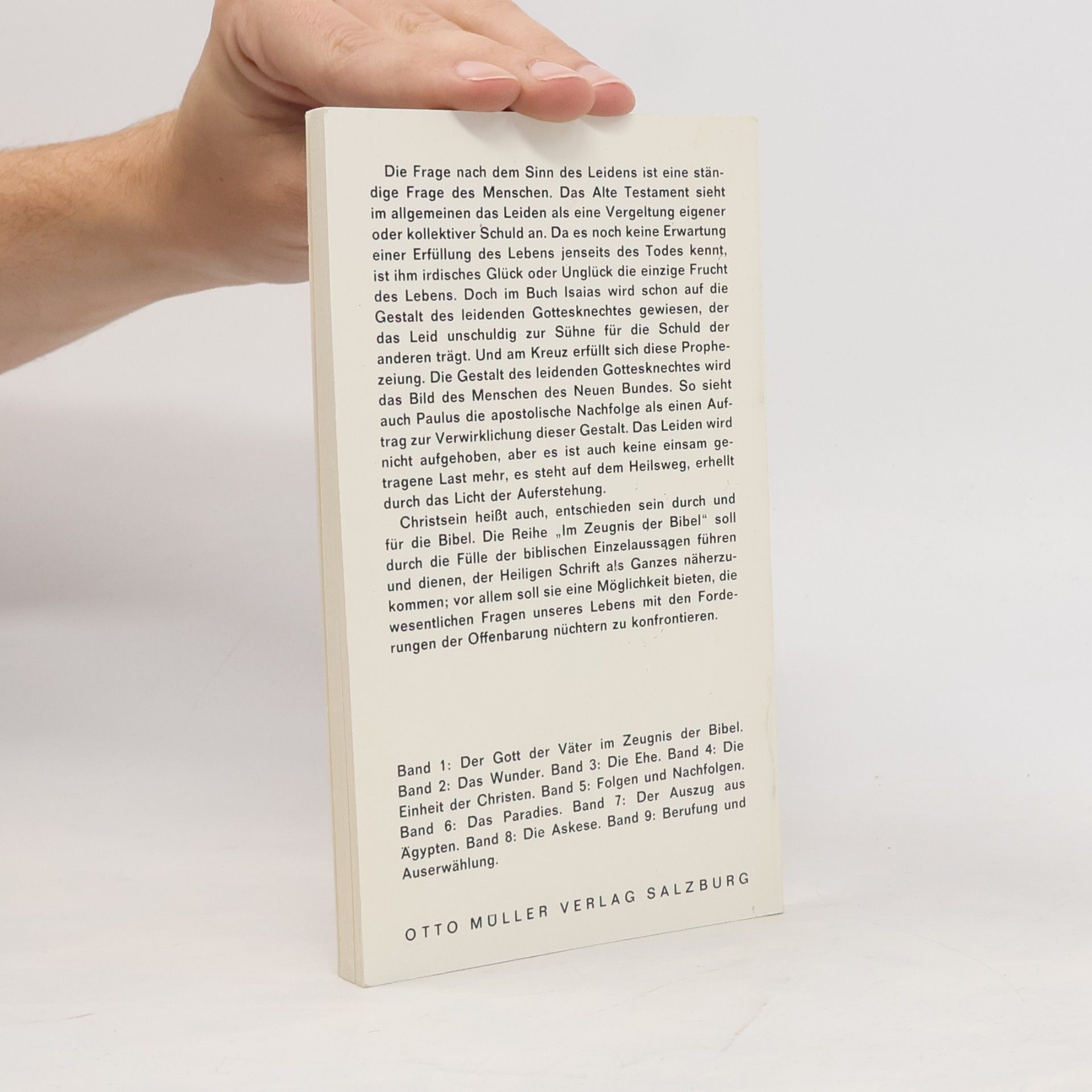 Autorenkollektiv Das Leiden im Zeugnis der Bibel 10