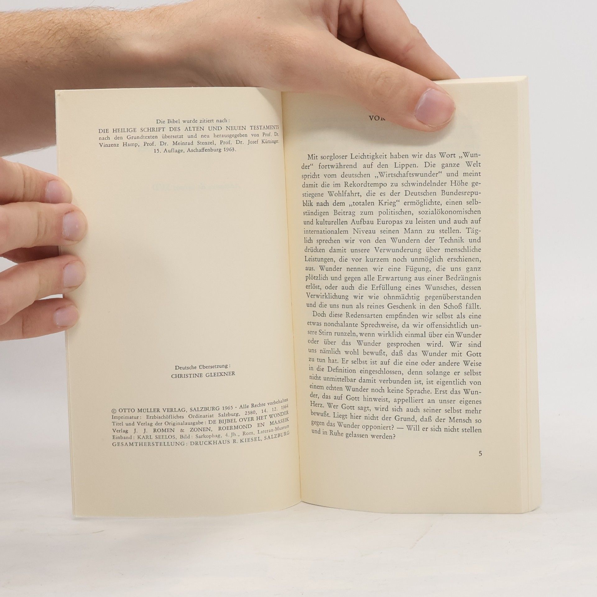 Christine Gleixner Das Wunder im Zeugnis der Bibel 2