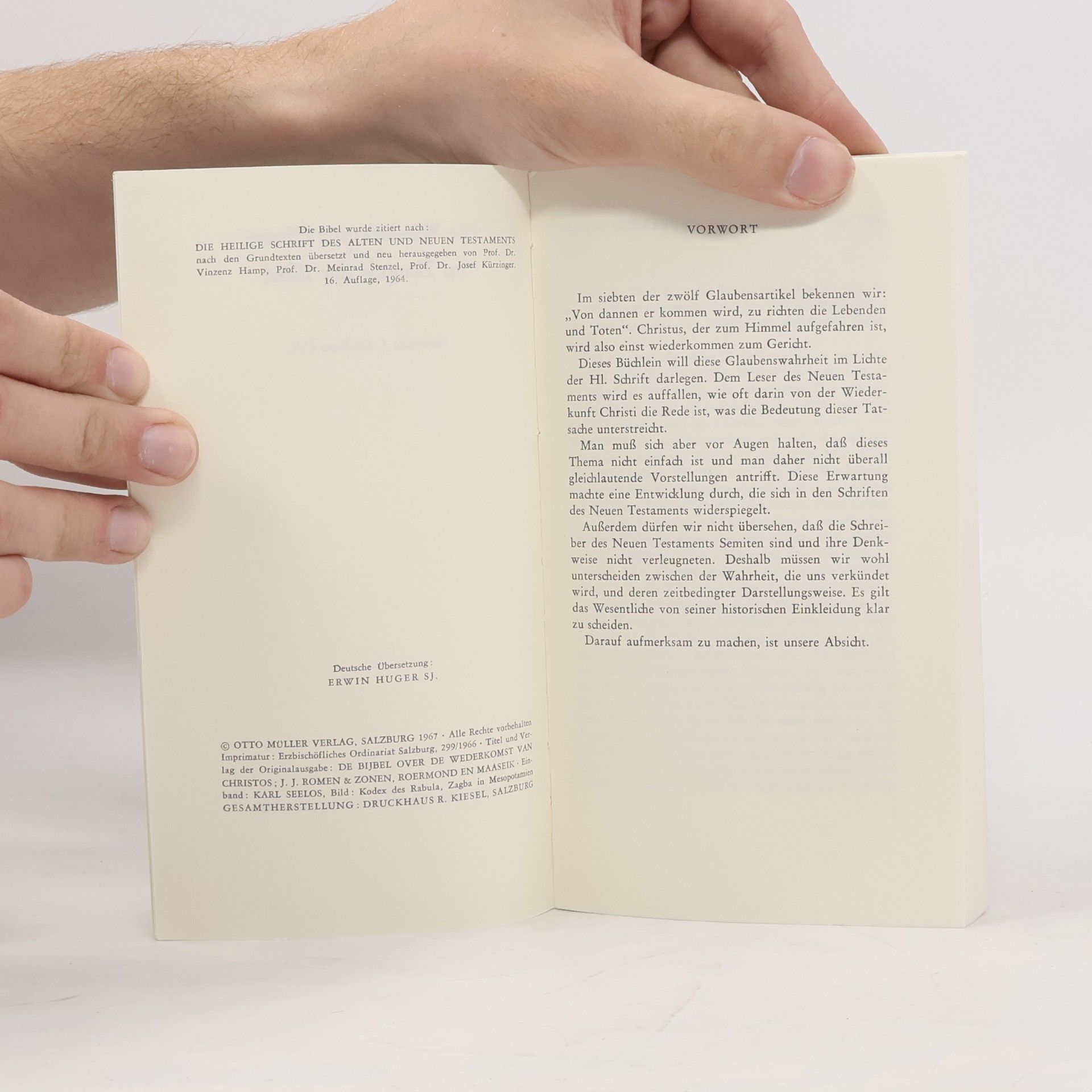 Erwin Huger Die Wiederkunft Christi im Zeugnis der Bibel 11