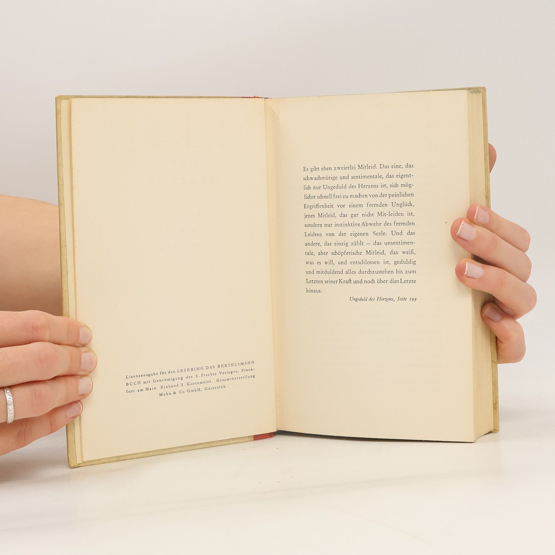 Stefan Zweig Ungeduld des Herzens