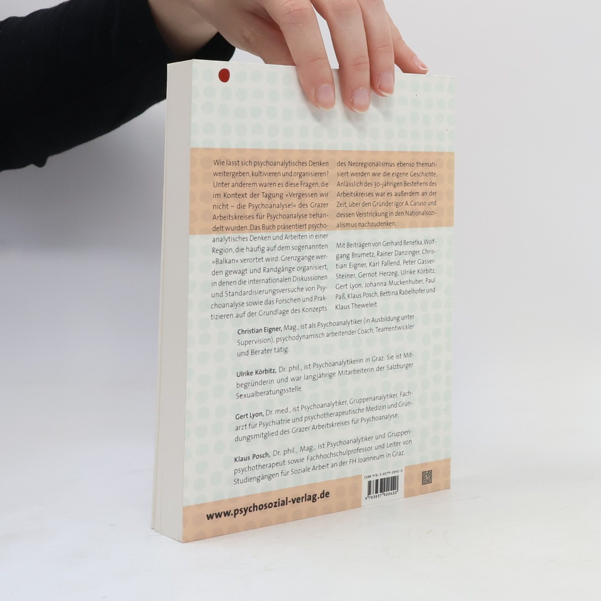 Christian Eigner Bibliothek der Psychoanalyse: Psychoanalyse an der Peripherie