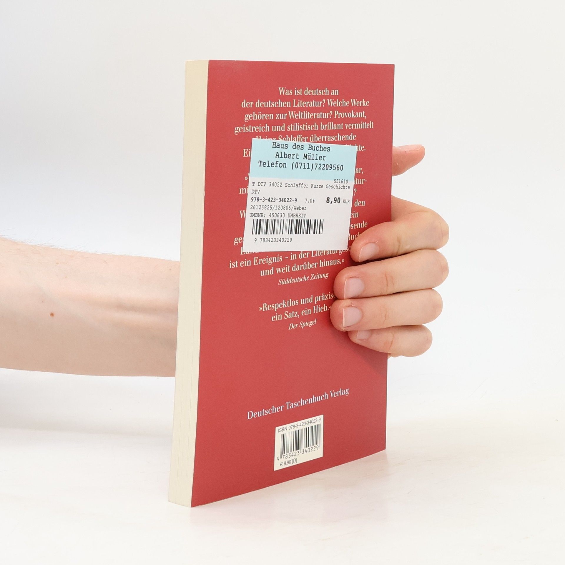 Heinz Schlaffer Die kurze Geschichte der deutschen Literatur
