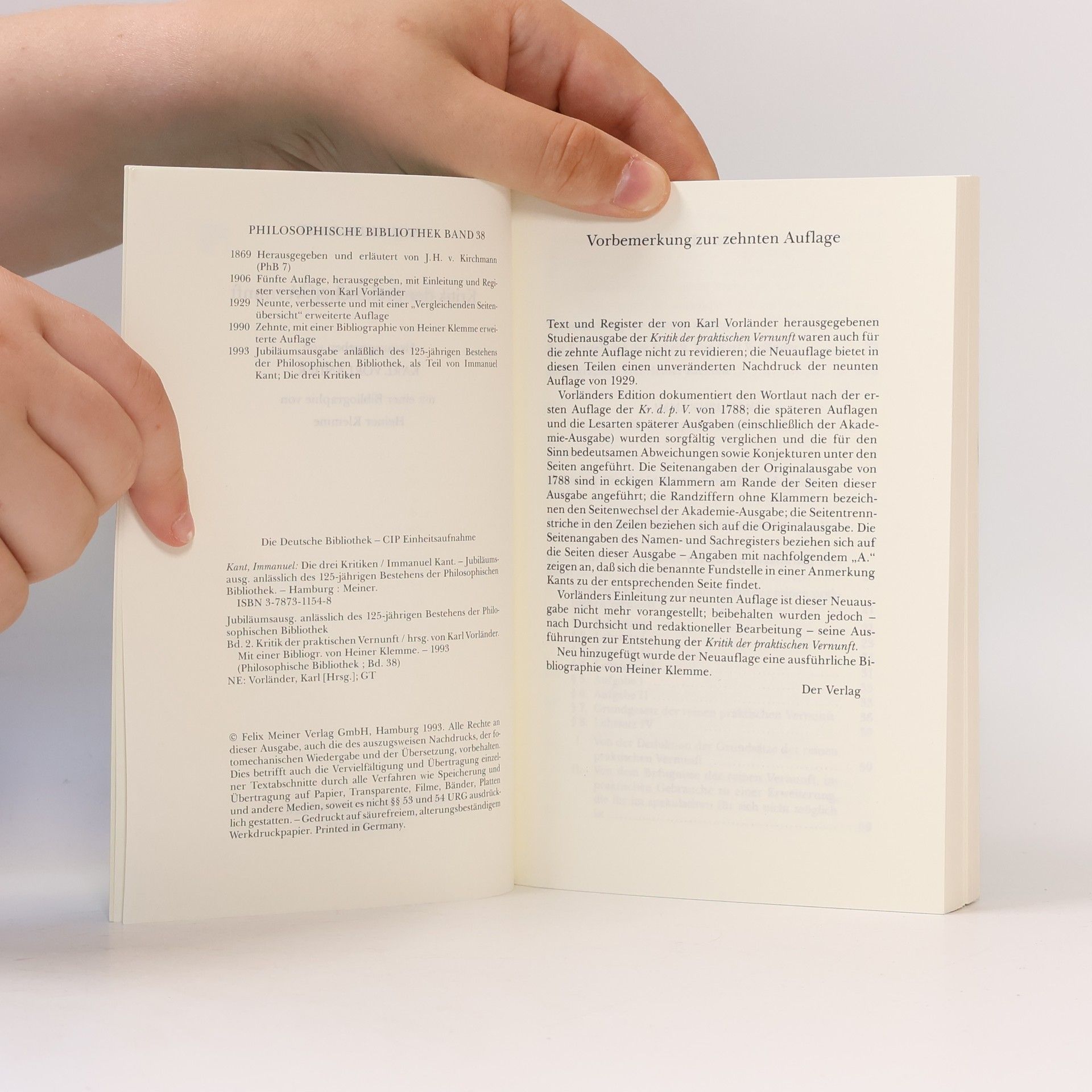 Immanuel Kant Kritik der praktischen Vernunft
