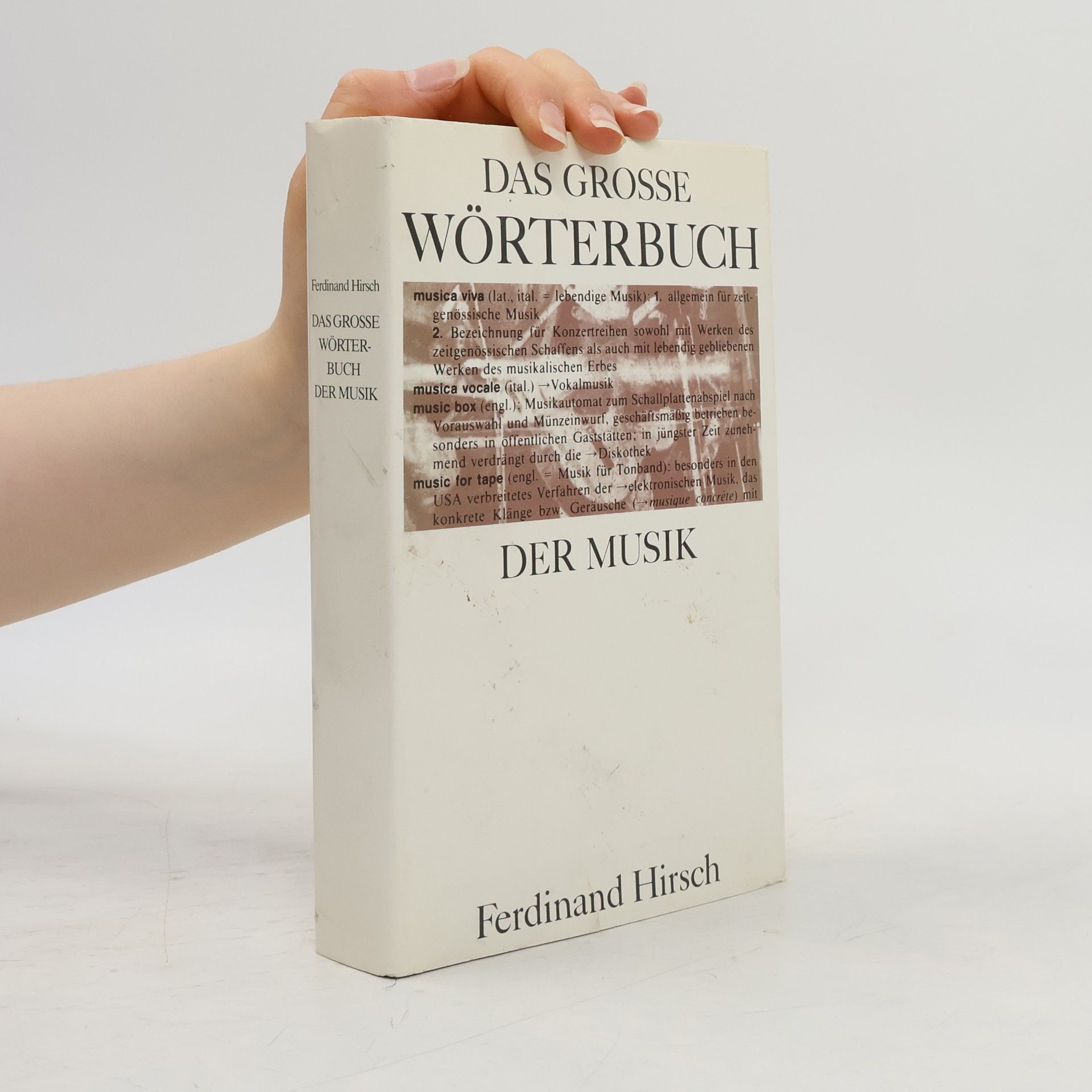 Ferdinand Hirsch Das grosse Wörterbuch der Musik