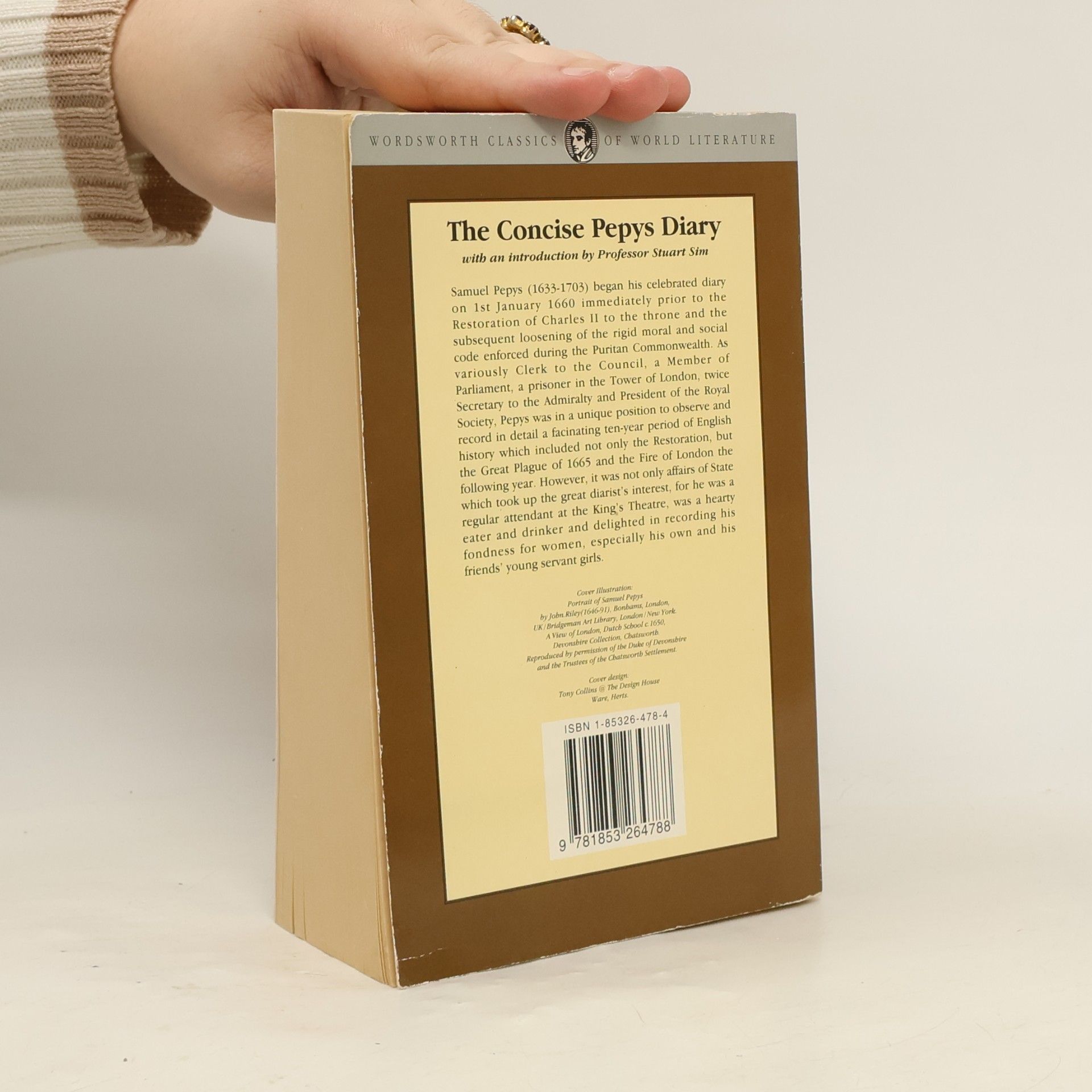 Samuel Pepys Wordsworth Classics of World Literature: The Concise Pepys