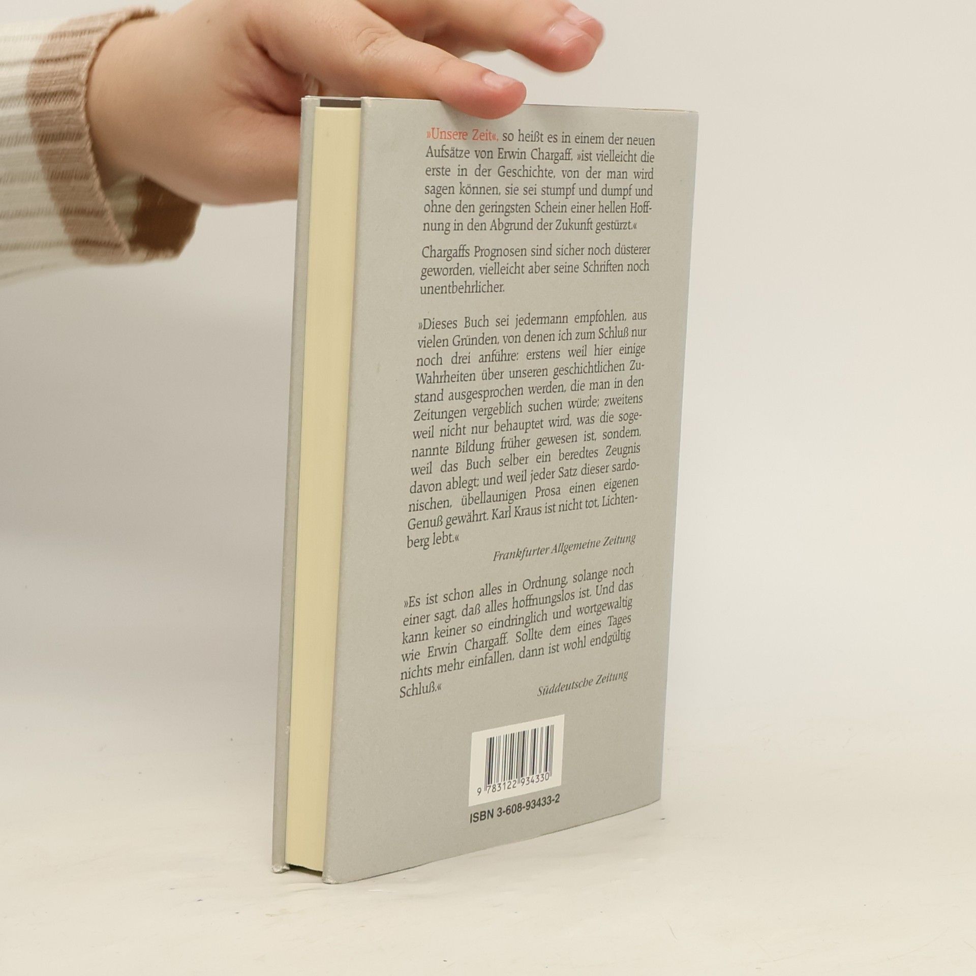 Erwin Chargaff Die Aussicht von 13. Stock: Neue Essays