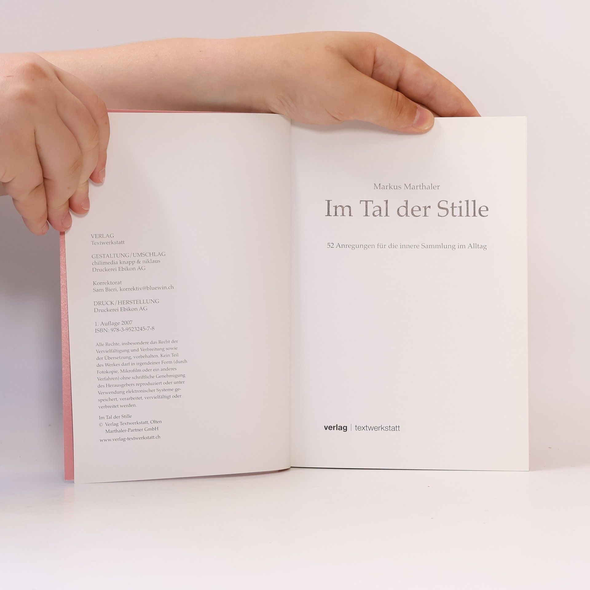 Markus Marthaler Im Tal der Stille