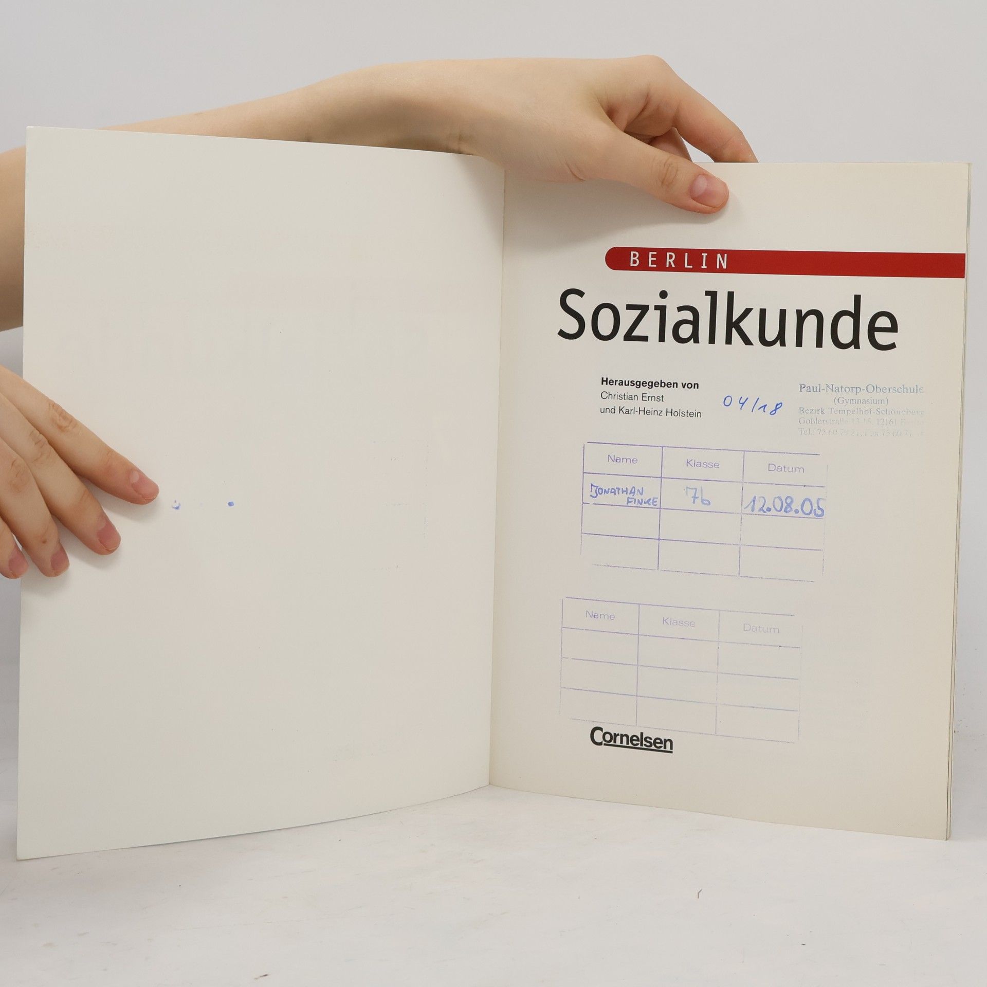 Christian Ernst Sozialkunde, Ausgabe Berlin, 7. Schuljahr