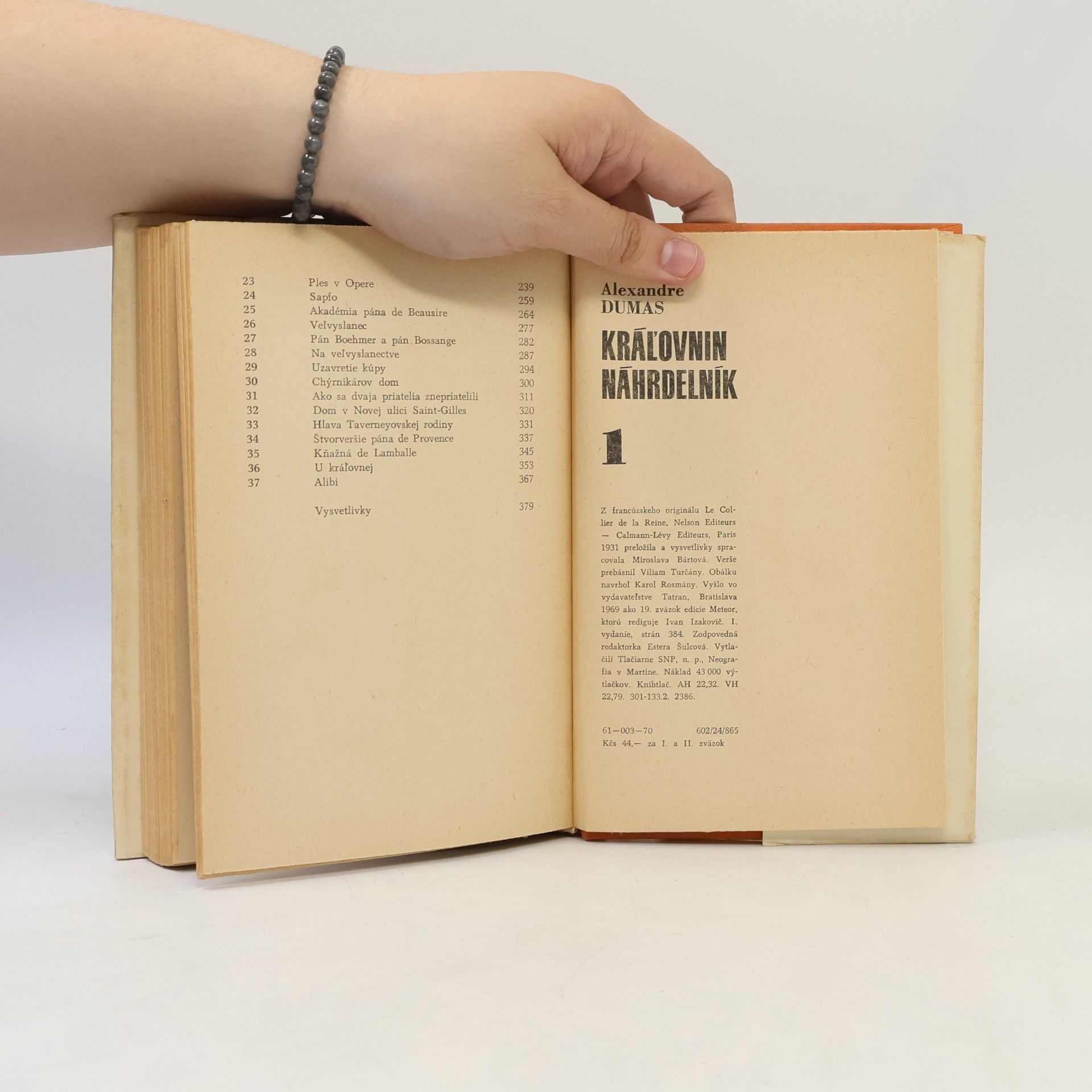 Alexandre Dumas starší Kráľovnin náhrdelník 1