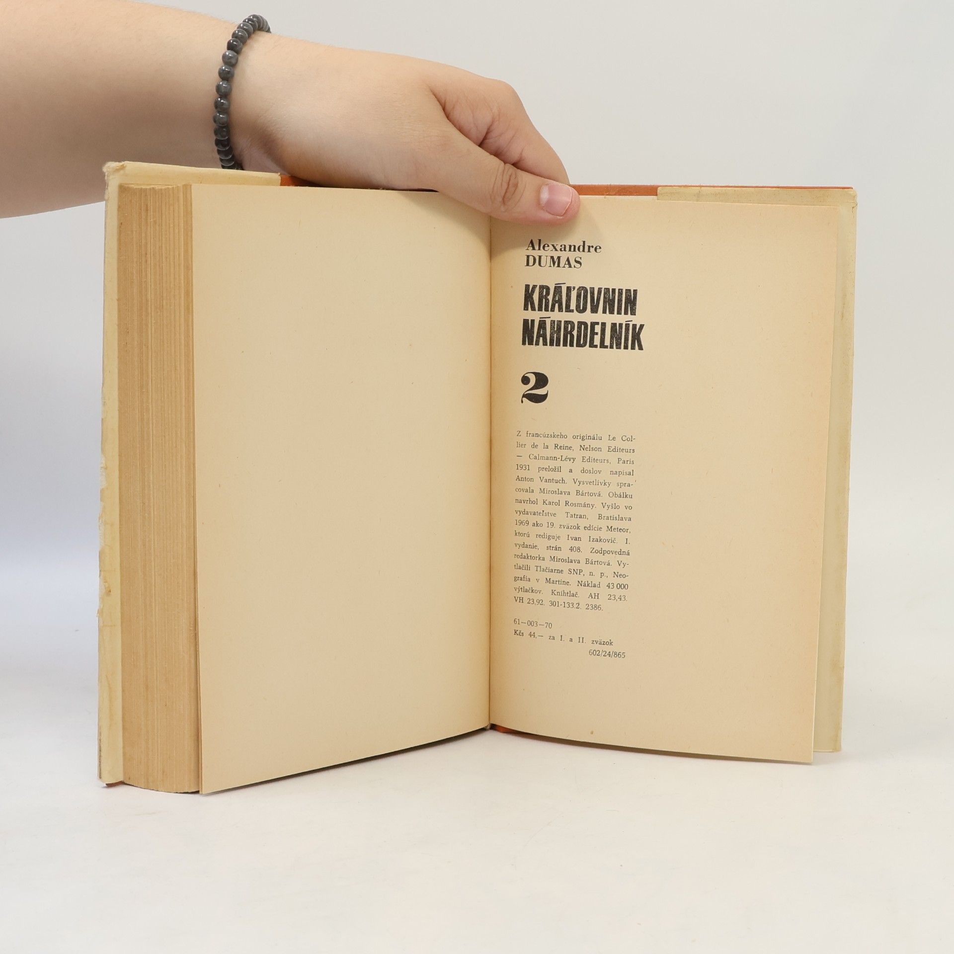 Alexandre Dumas der Ältere Kráľovnin náhrdelník 2