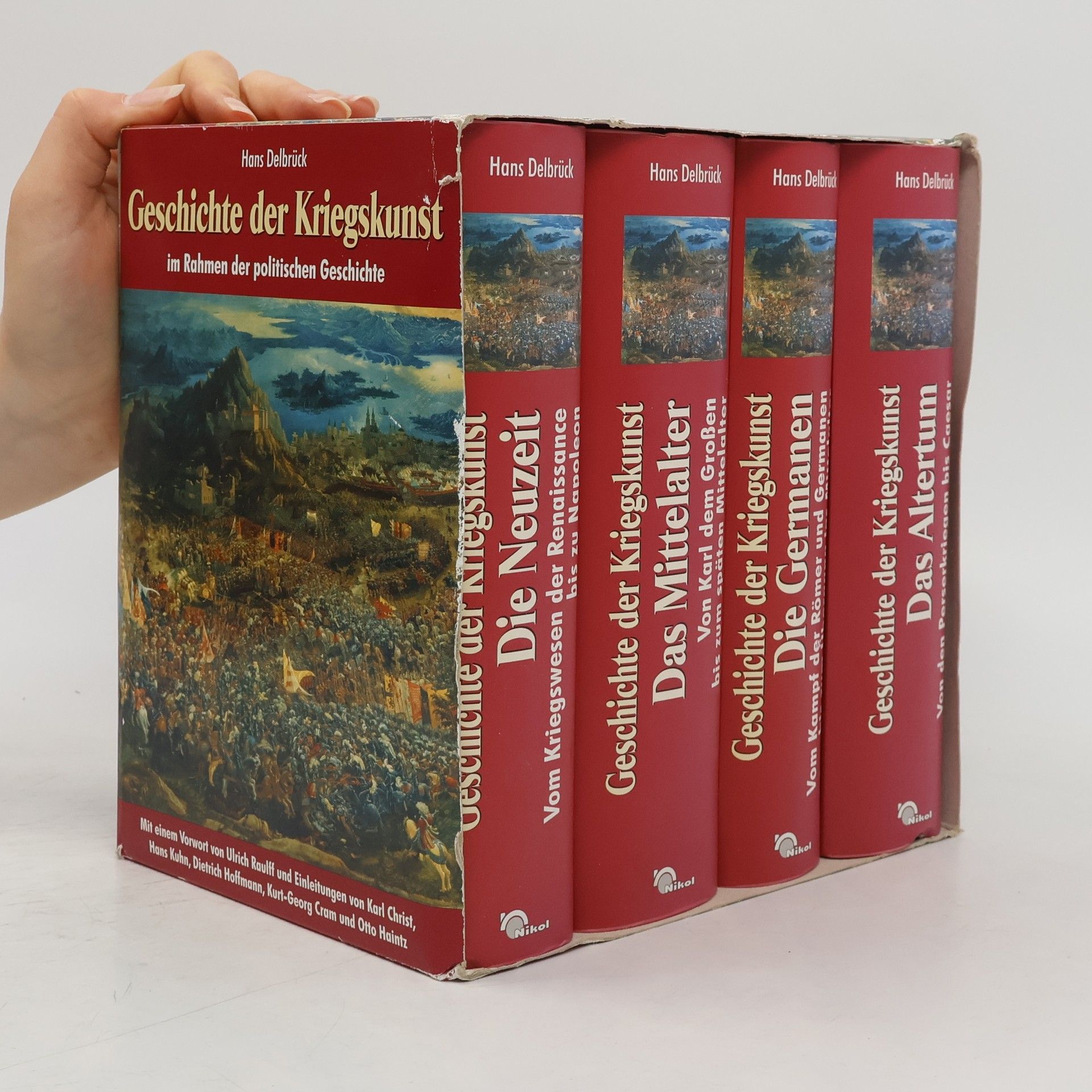 Hans Delbrück Geschichte der Kriegskunst (4 Bände, komplett)