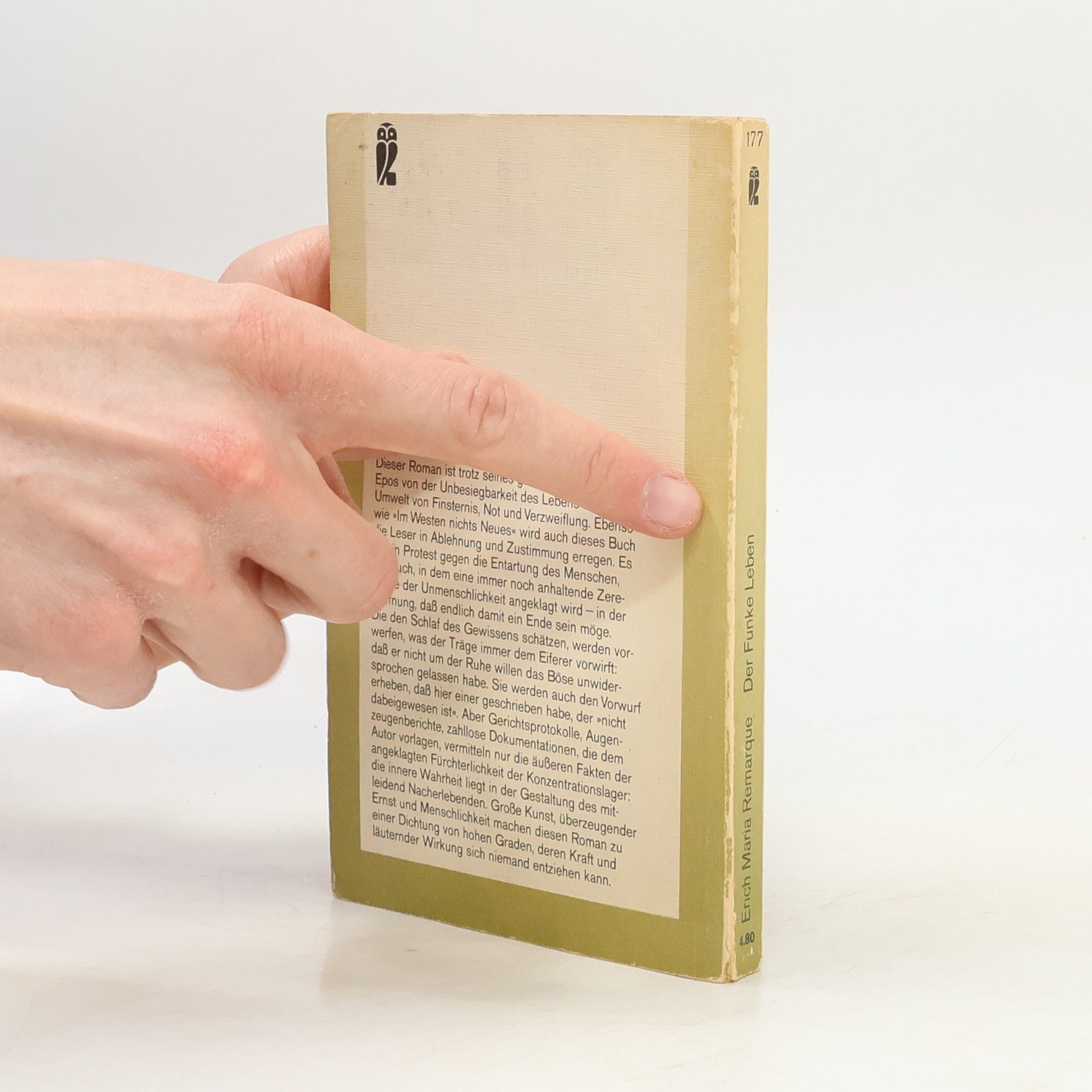 Erich Maria Remarque Der Funke Leben