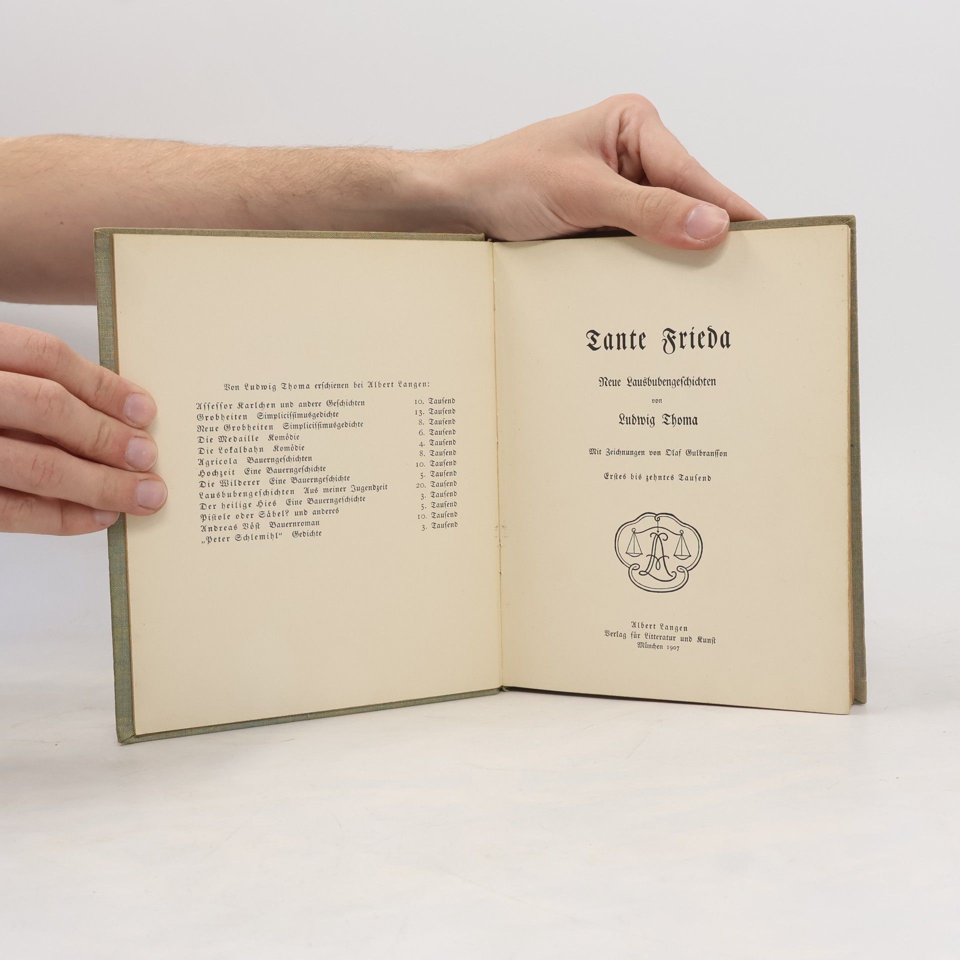 Ludwig Thoma Lante Frieda Reue Lansbubengeschichten