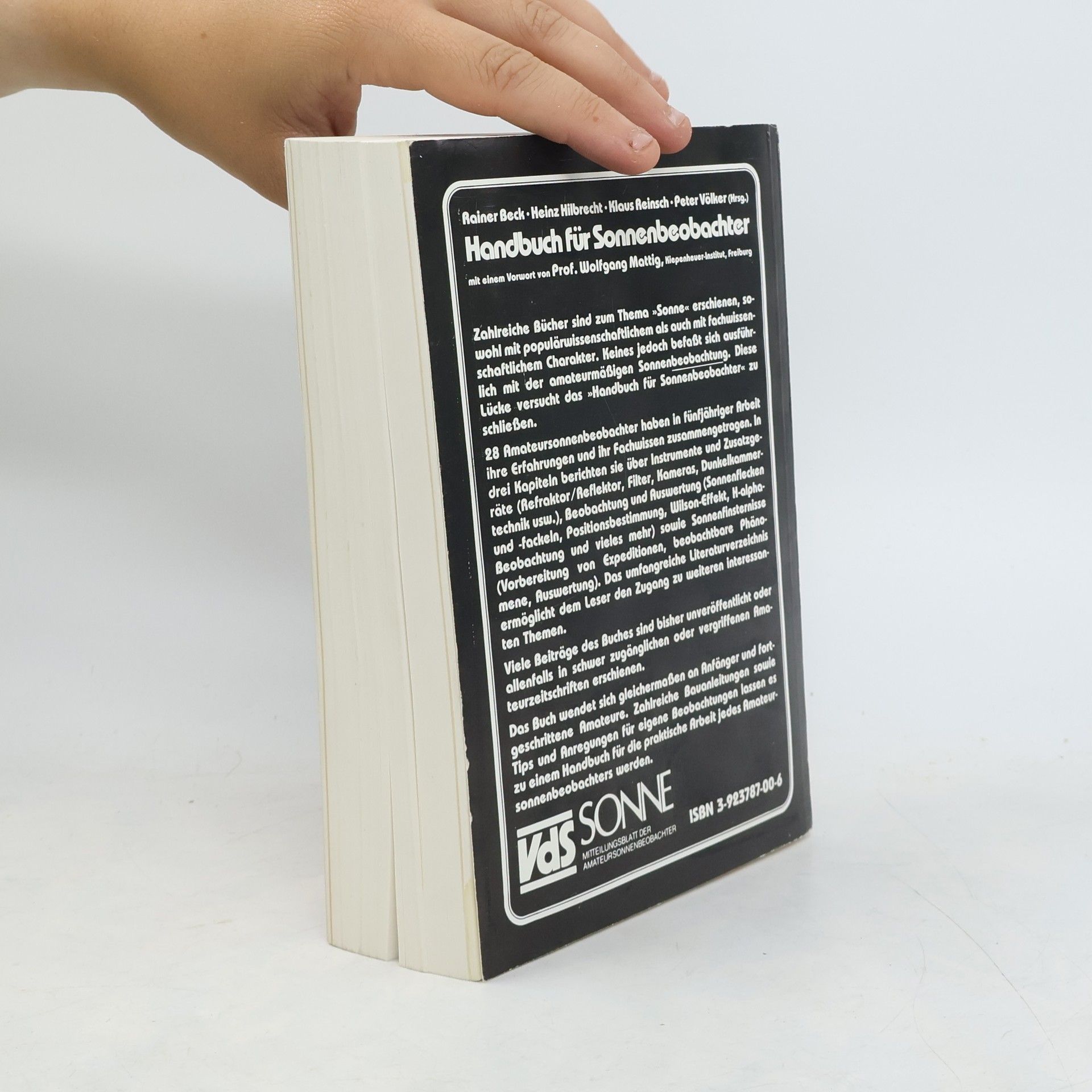 Rainer Beck Handbuch für Sonnenbeobachter - 2. Auflage 1989