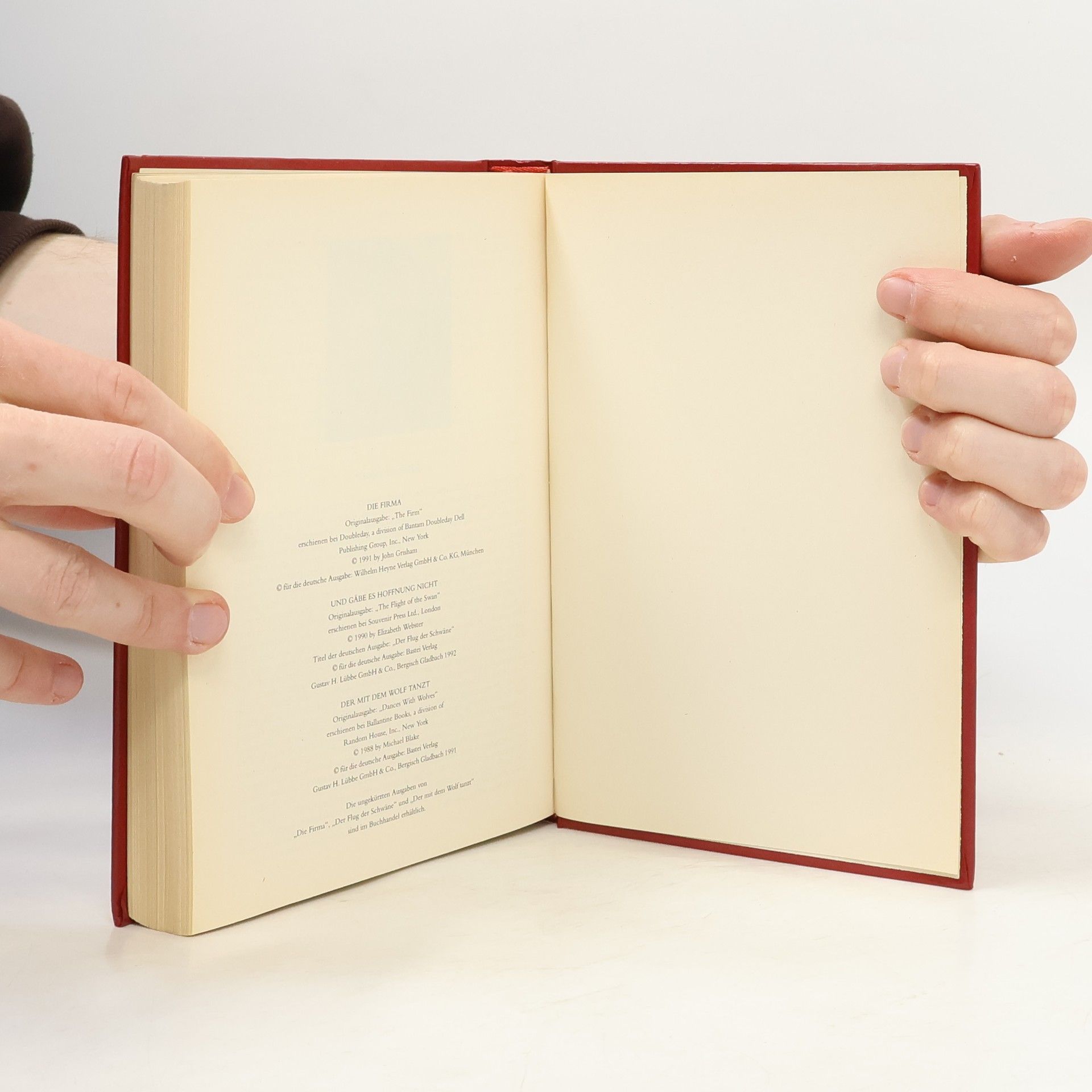 John Grisham Reader's Digest: Die Firma. Und gäbe es Hoffnung nicht. Der mit dem Wolf tanzt