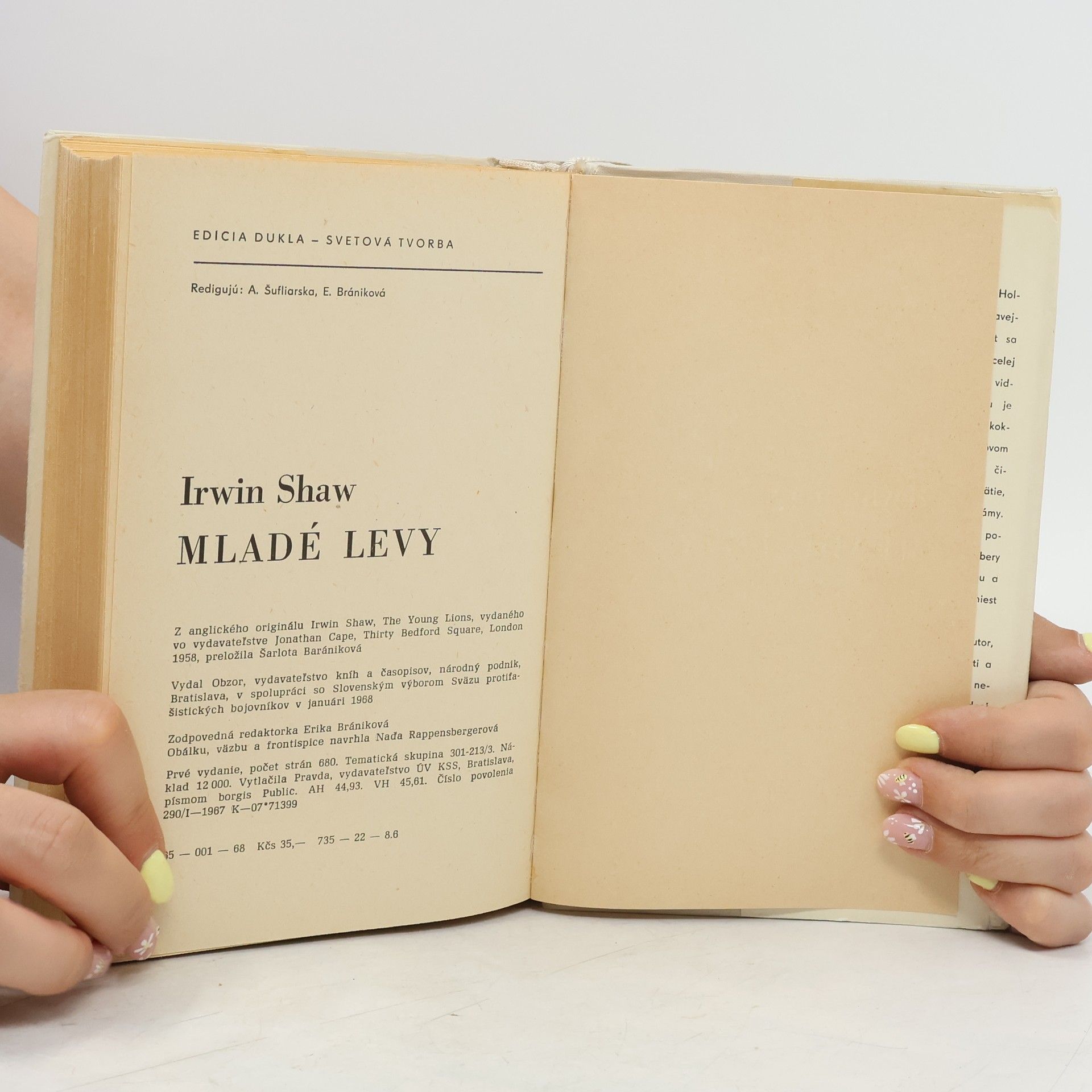 Irwin Shaw Mladé levy