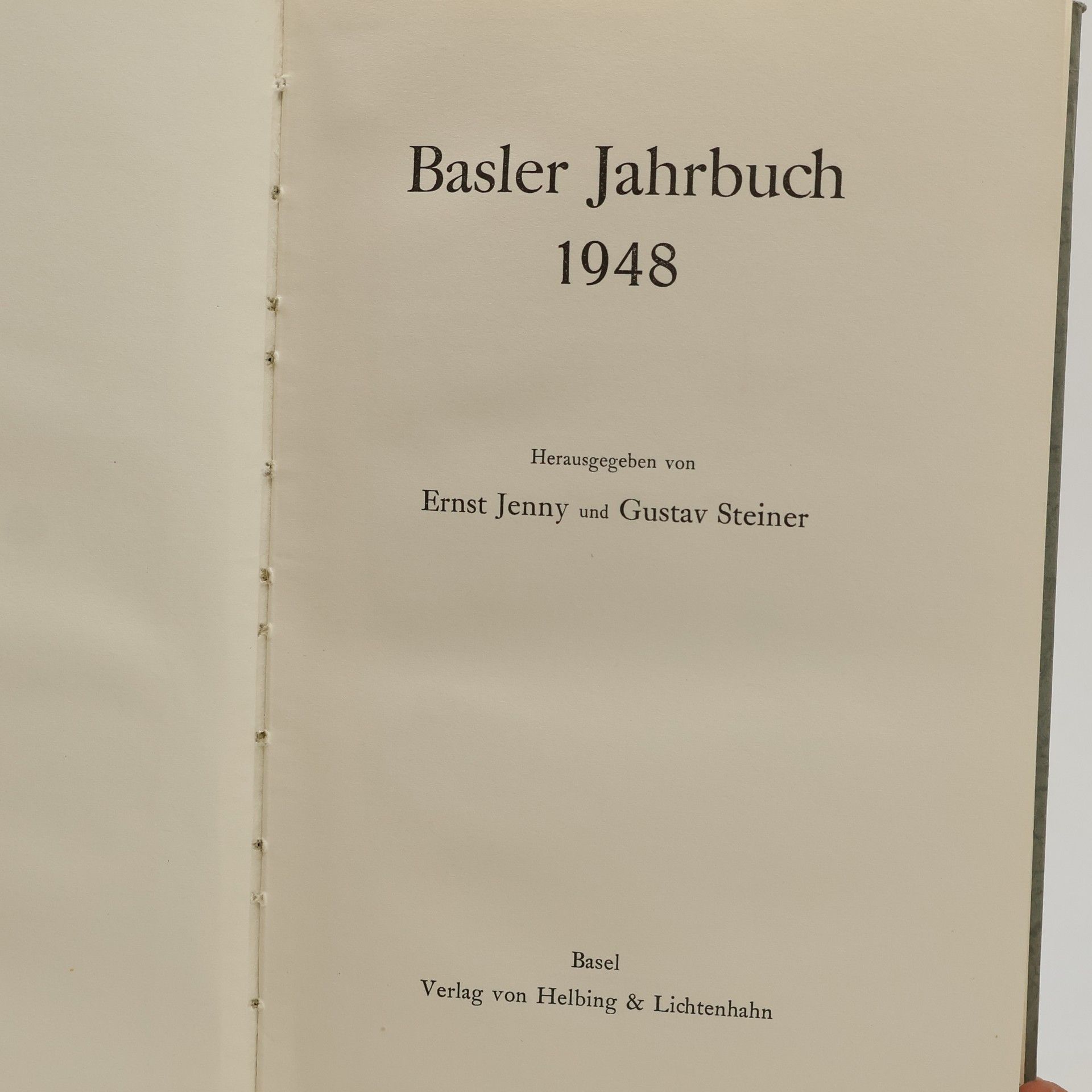 Ernst Jenny Basler Jahrbuch 1948
