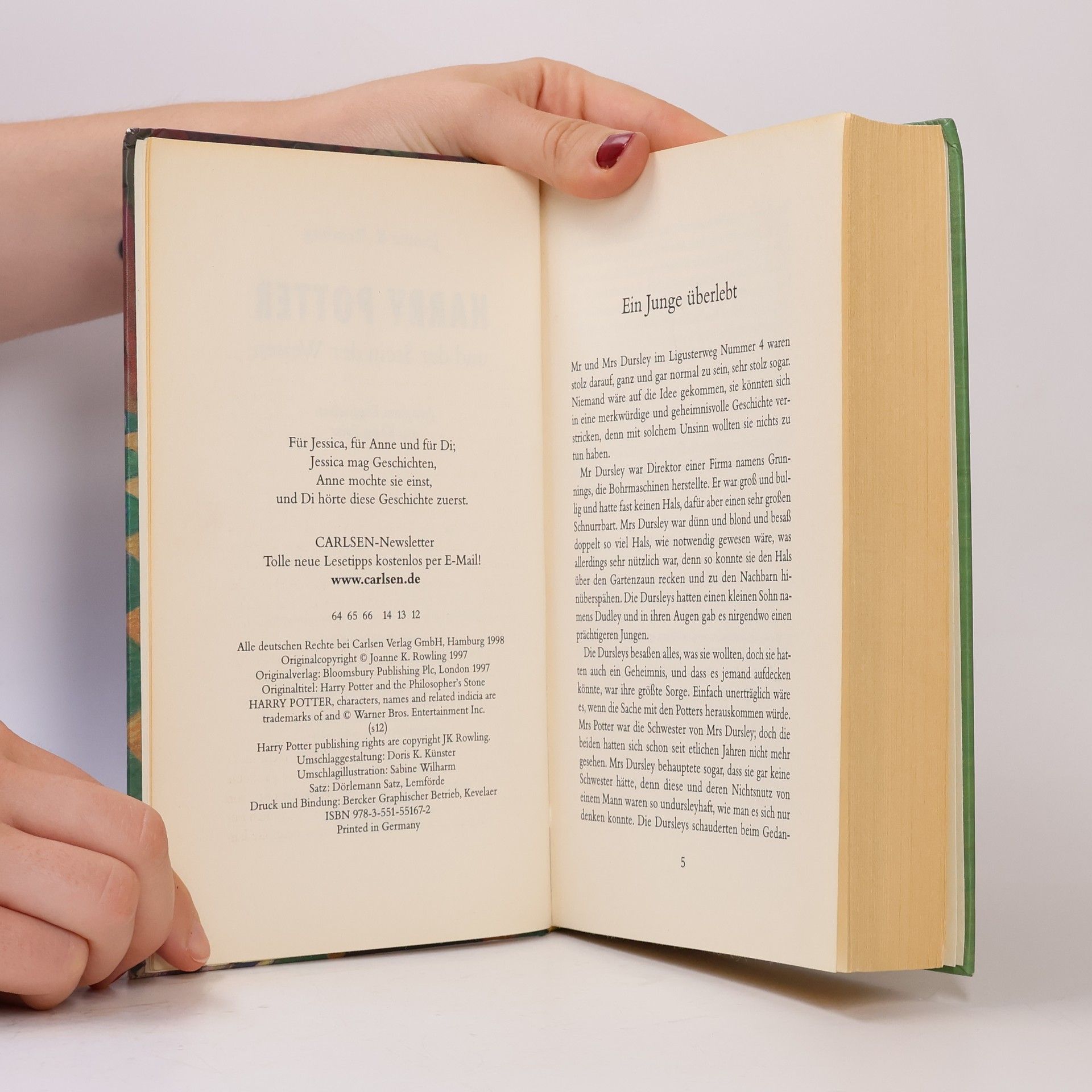 J. K. Rowling Harry Potter und der Stein der Weisen