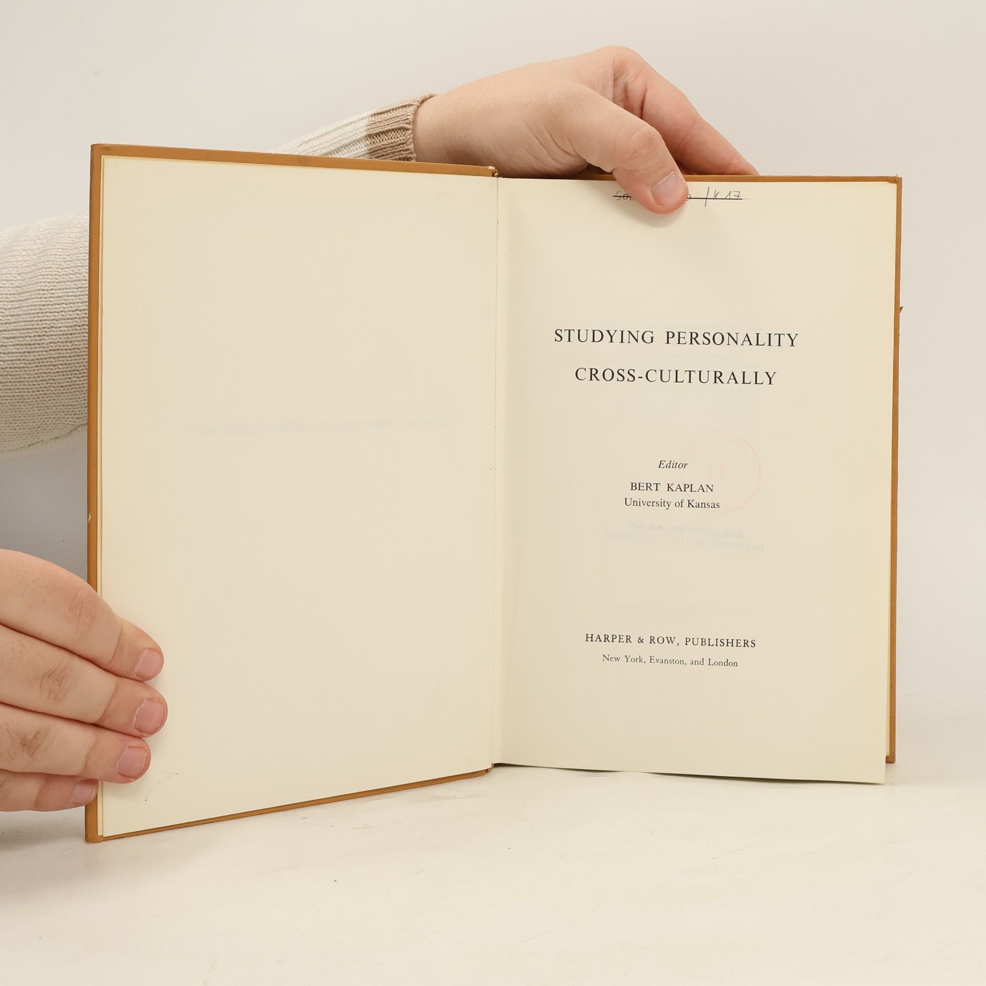Bert Kaplan Studying Personality Cross-Culturally