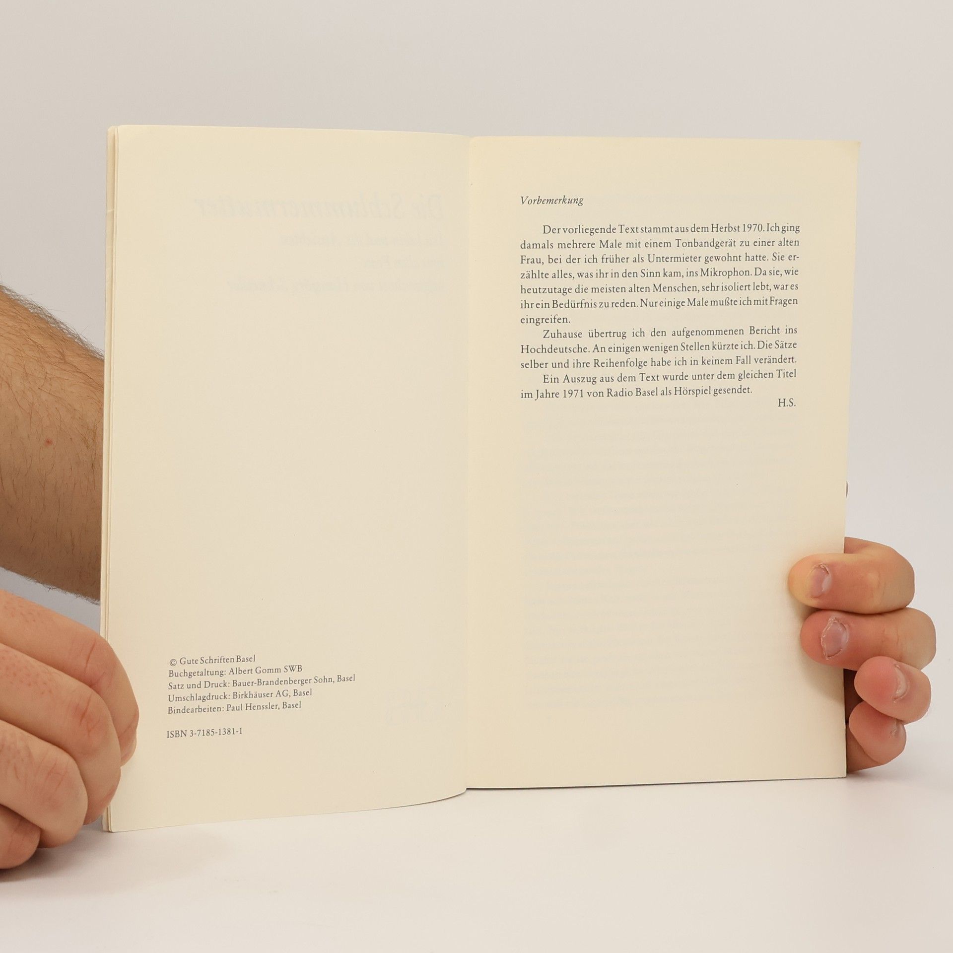 Hansjörg Schneider Die Schlummermutter 381