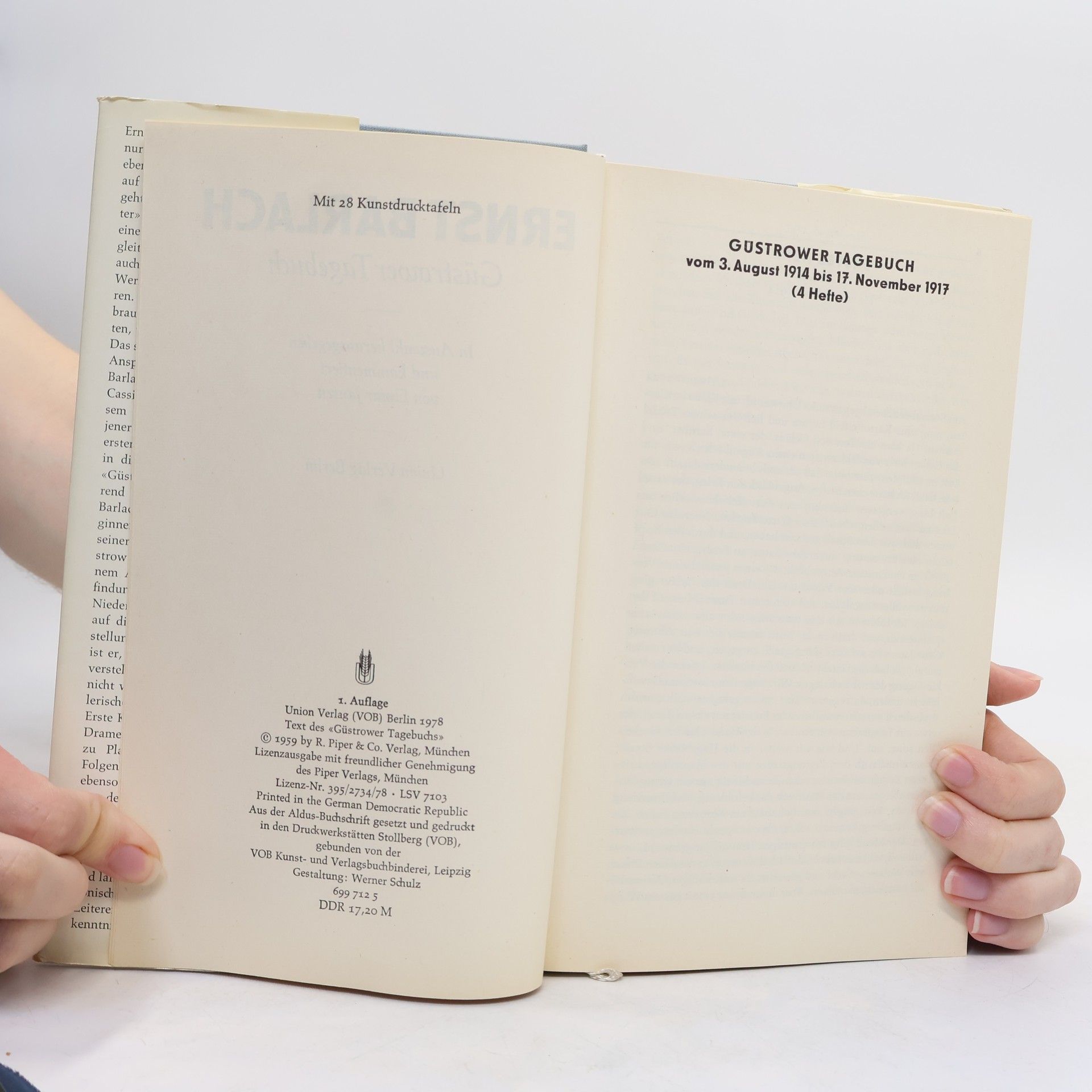 Ernst Barlach Güstrower Tagebuch