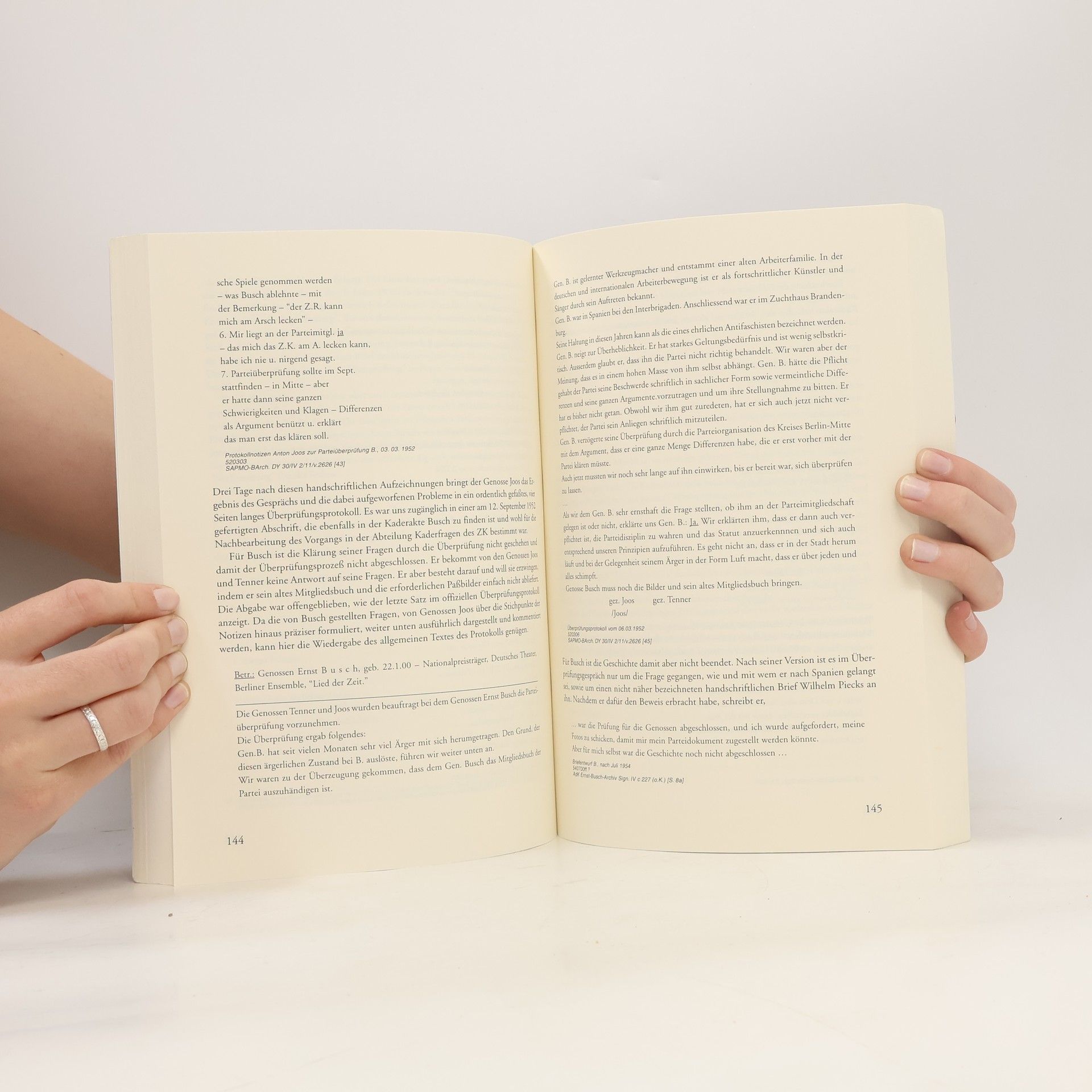 Dichtung und Wahrheit - die Legendenbildung um Ernst Busch