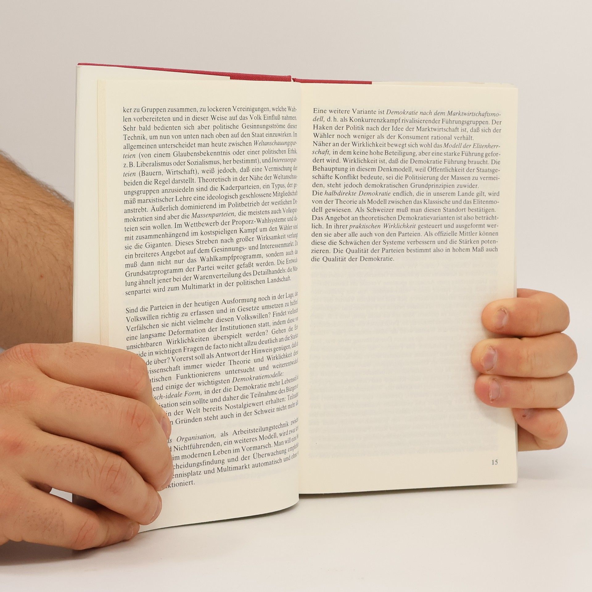 Hans Tschäni Parteien, Programme, Parolen