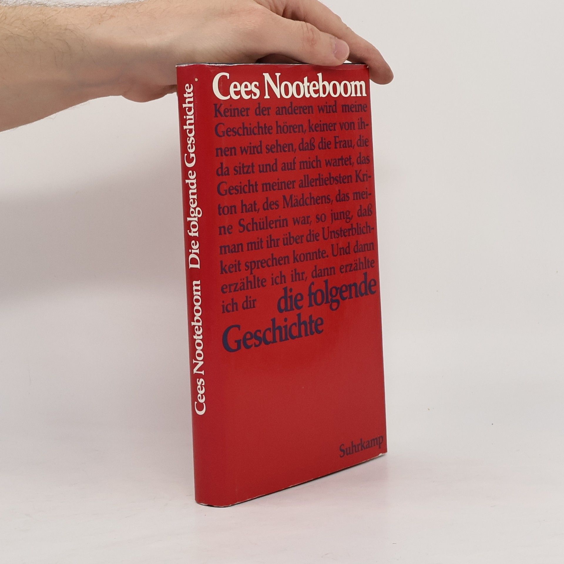 Cees Nooteboom Die folgende Geschichte