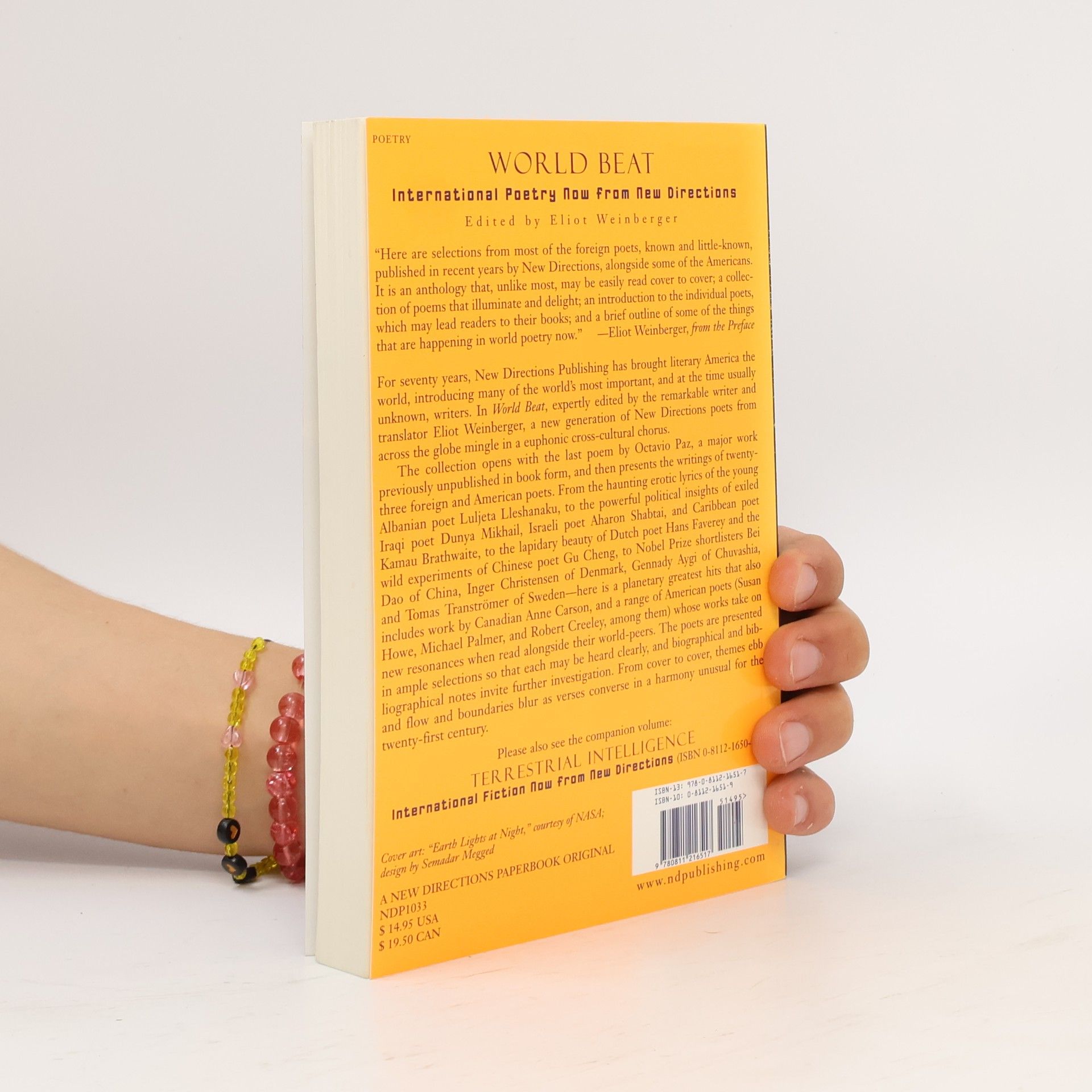 Eliot Weinberger New Directions Paperbook - 1033: World Beat: International Poetry Now from New Directions