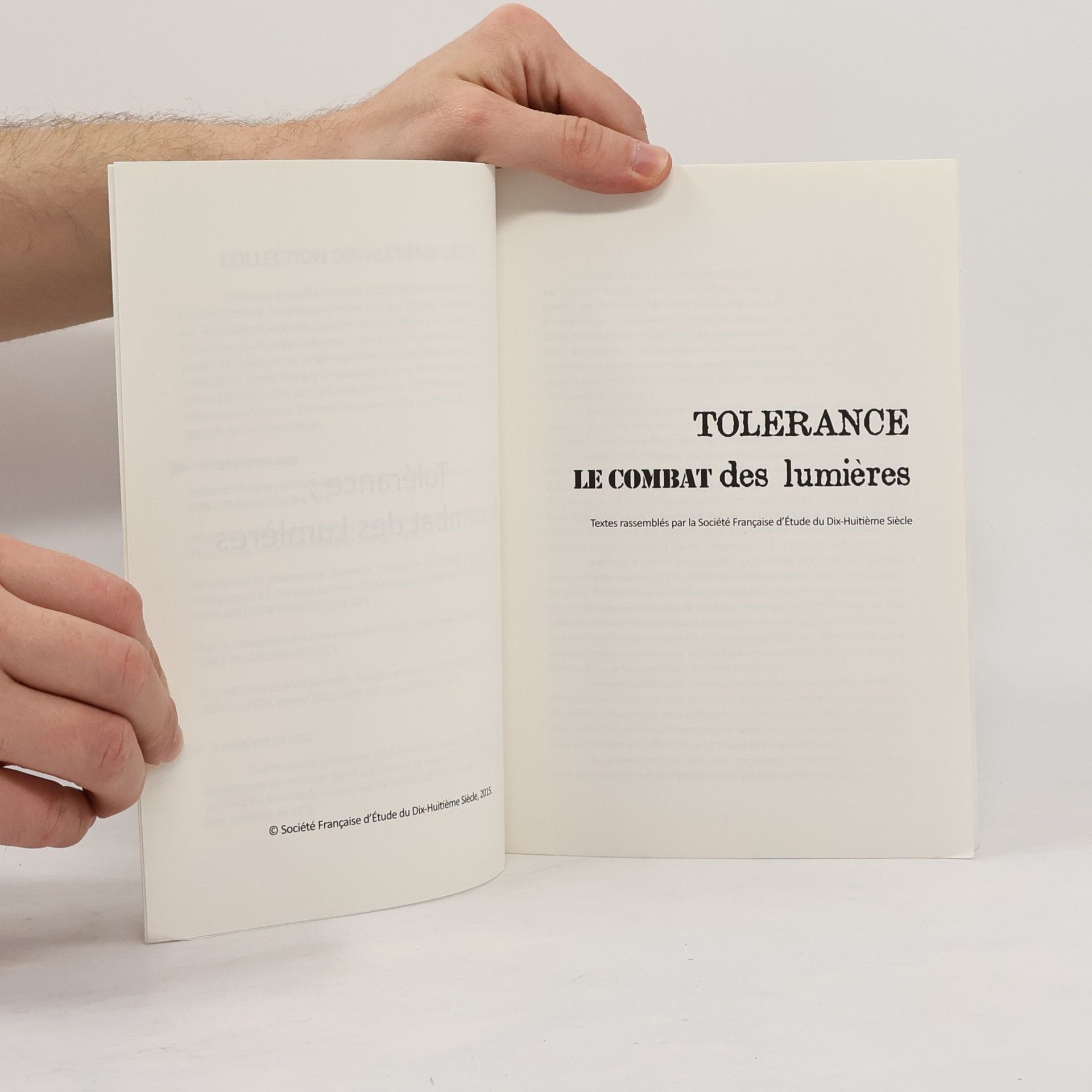 Auteurscollectief Tolerance. Le combat des Lumières