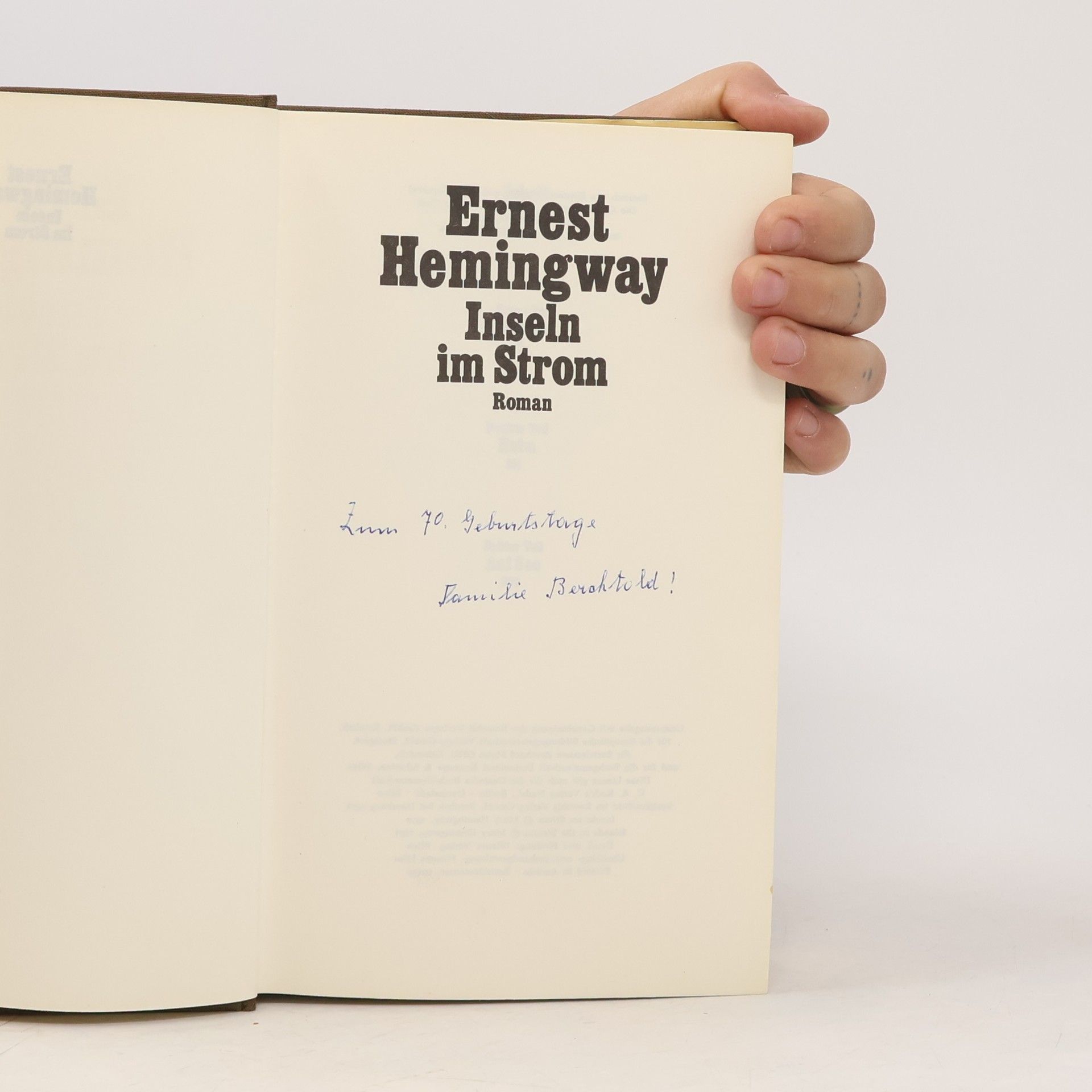 Ernest Hemingway Inseln im Strom
