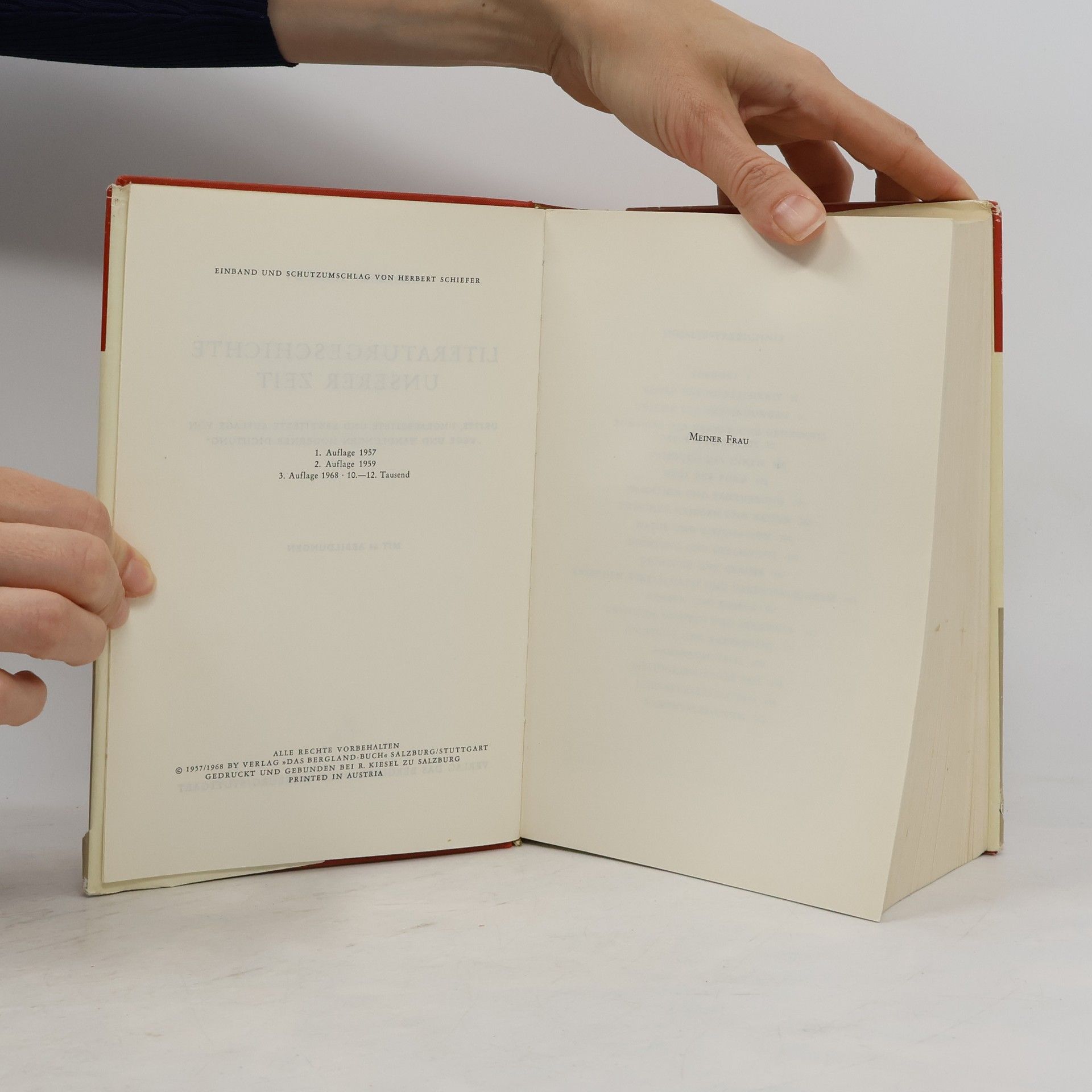 Adalbert Schmidt Literaturgeschichte unserer Zeit